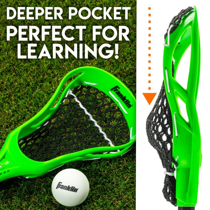 Franklin youth Kid's lacrosse goal and stick set 36 das 19.5 - 36"