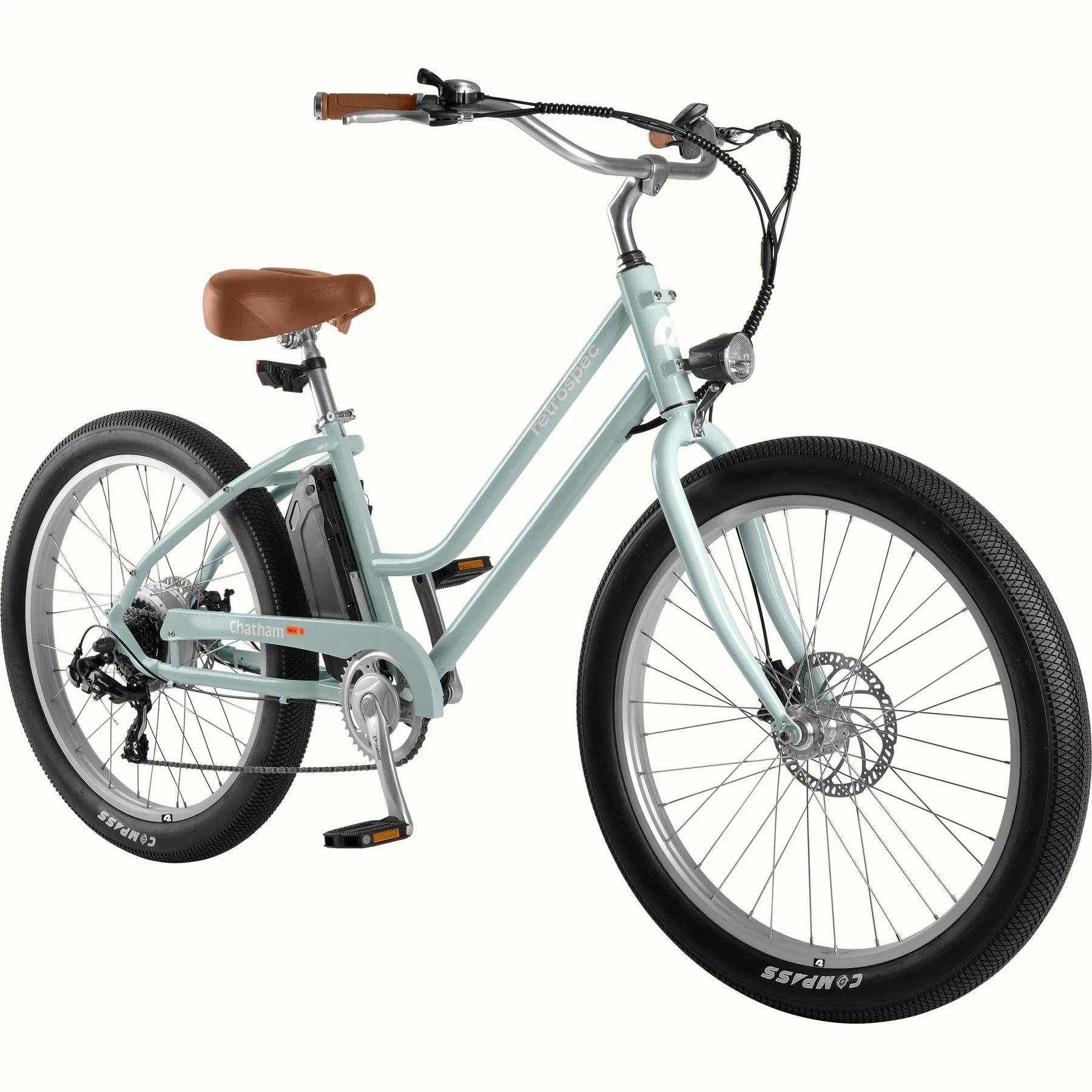 Retrospec Chatham Rev 2 Electric Beach Cruiser Bike Step Through