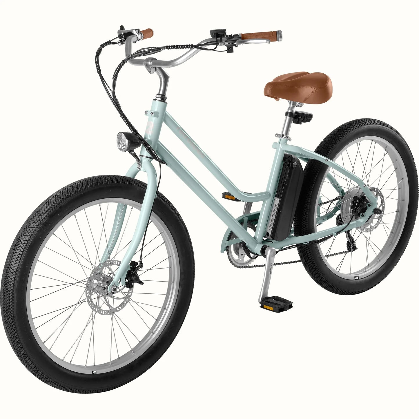 Retrospec Chatham Rev 2 Electric Beach Cruiser Bike - Step Through EBike