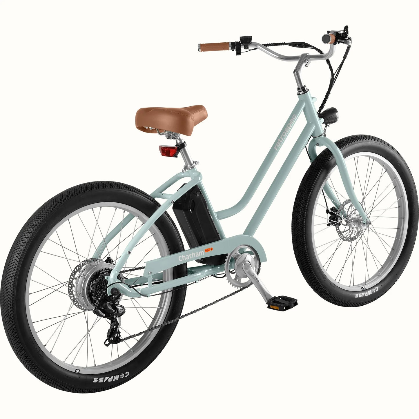 Retrospec Chatham Rev 2 Electric Beach Cruiser Bike - Step Through EBike