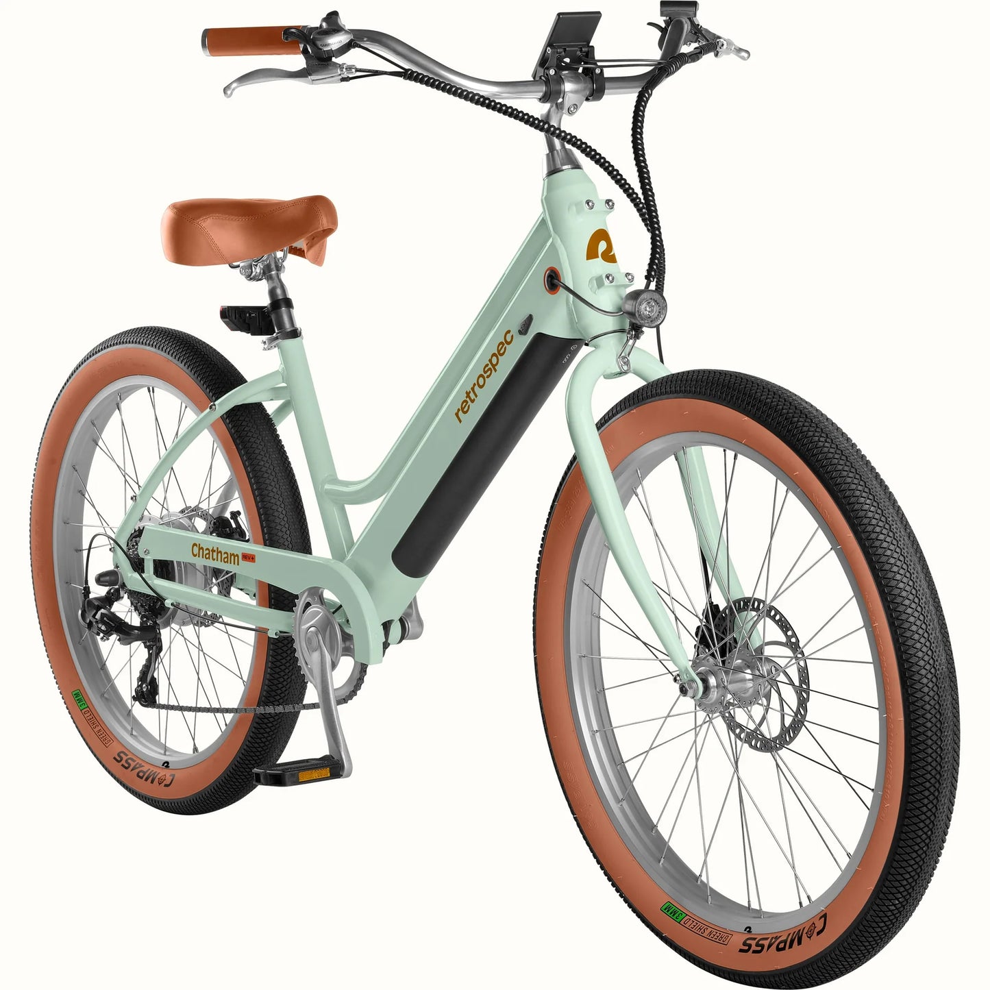 Retrospec Chatham Rev Plus Electric Beach Cruiser Bike - Step Through EBike