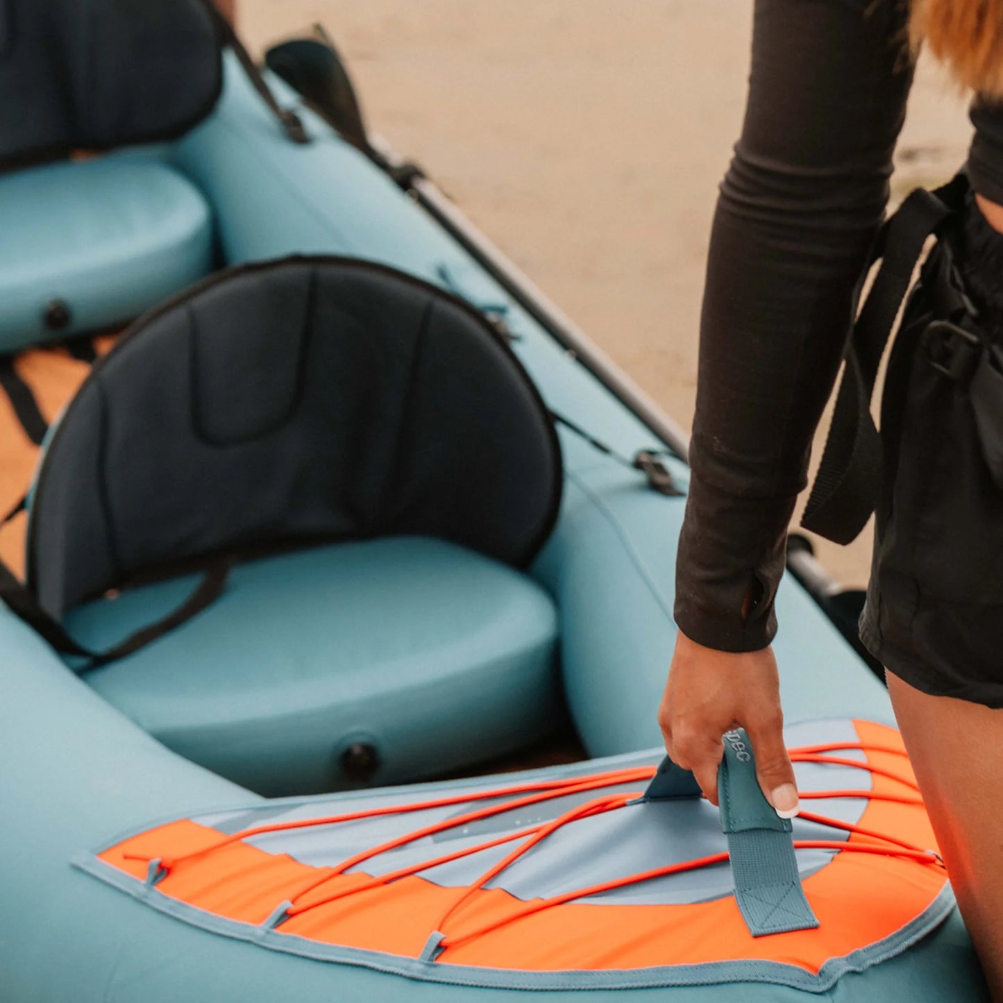 Inflatable Coaster Kayak Tandem New 12'6" Max 505 LB Adult