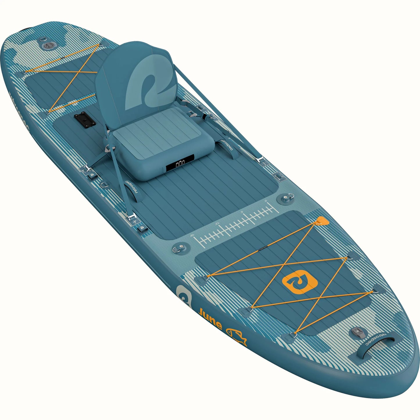 Retrospec June Inflatable Fishing Paddle Board Kayak Hybrid 11’6” New 320# Capacity