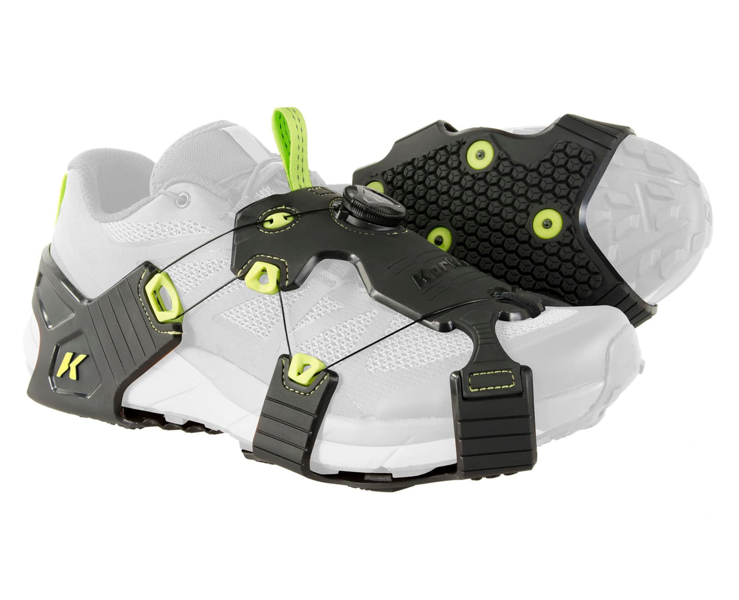 Korkers Ice Runner Ice Cleats With Boa Size S, M & L Black Green New
