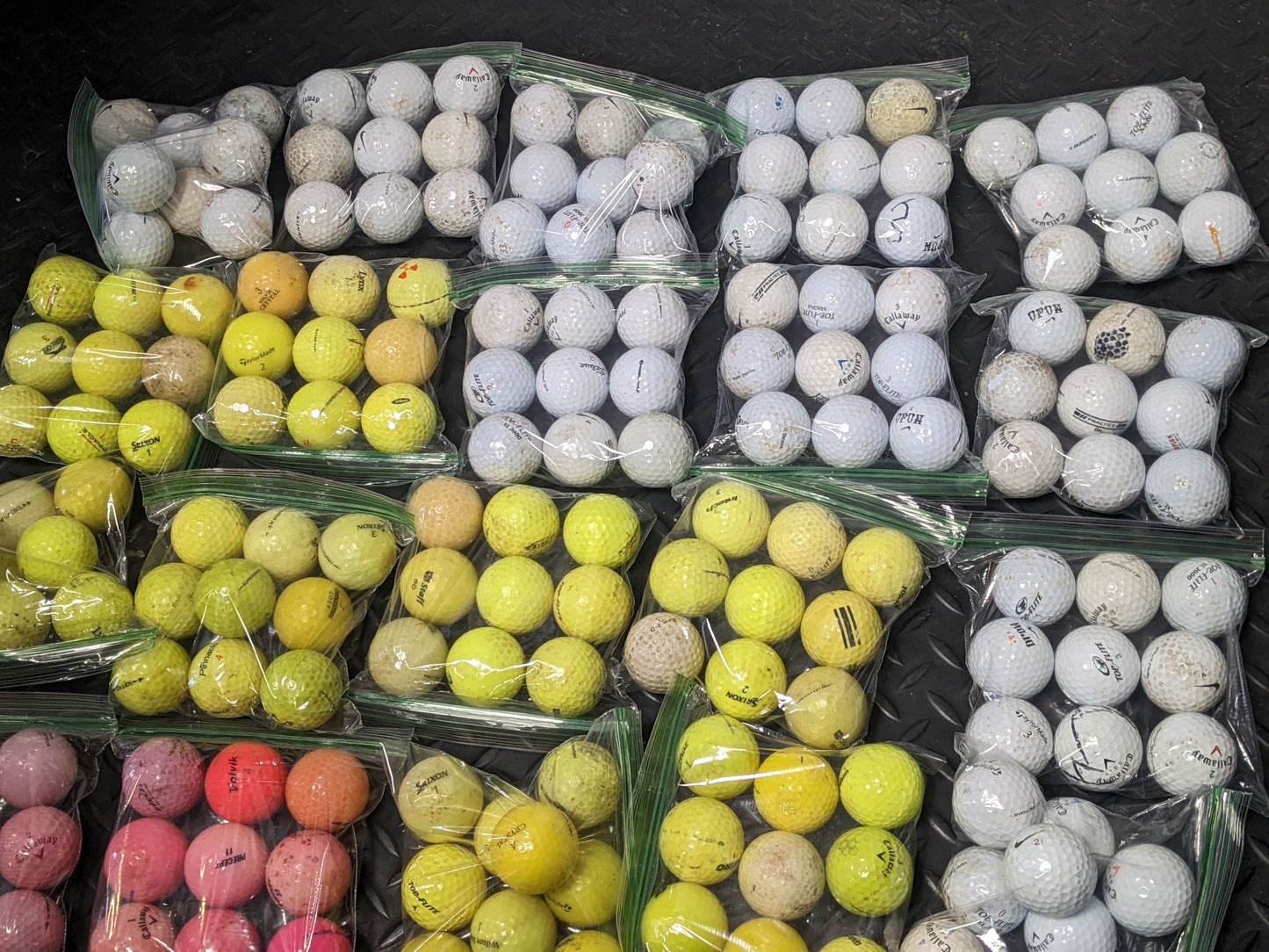 Golf Balls Size 9 Balls Color Assorted Condition Used Variety Pack