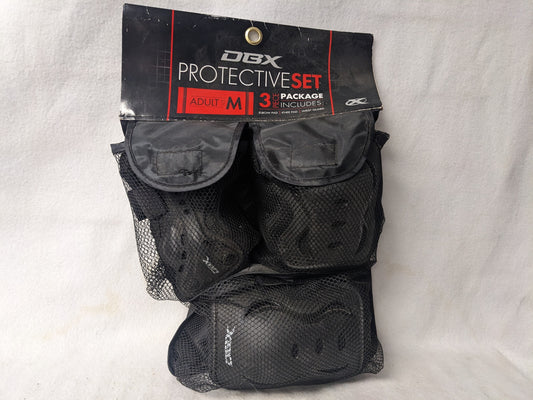 DBX Protective Pad Set (Elbow Knee Wrist) Size Medium Color Black Condition New with Tags