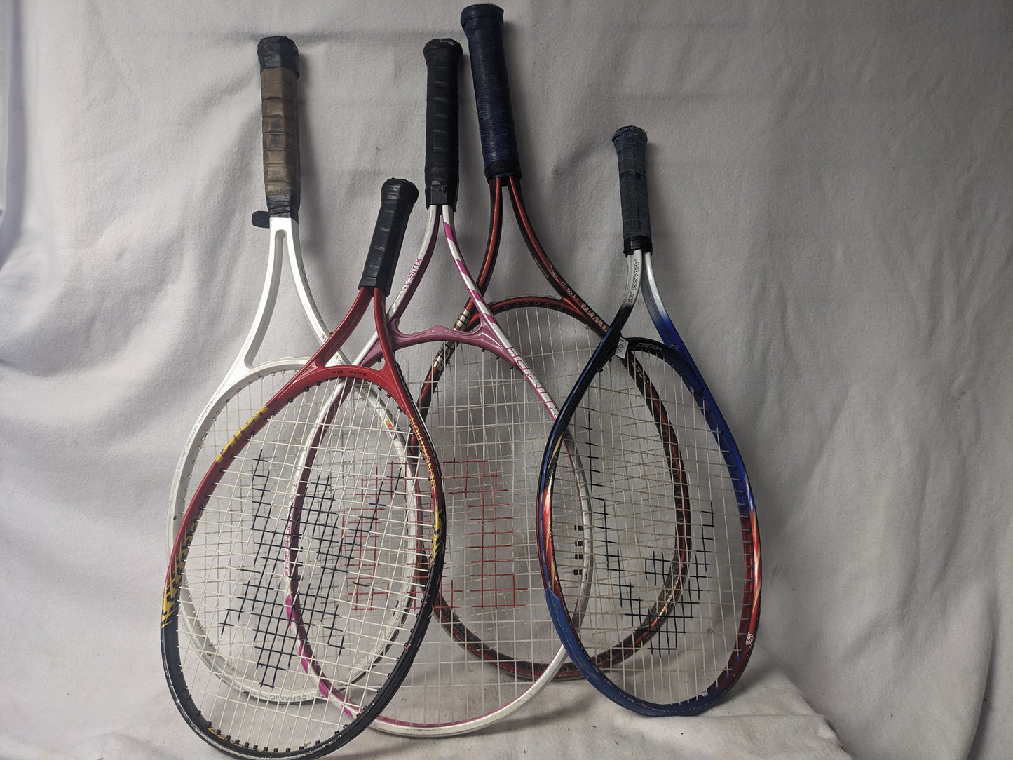 Tennis Racket, Assorted Sizes, Assorted Colors, Used. One Piece.