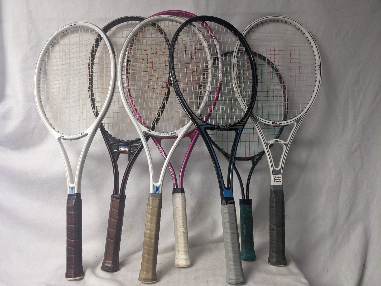 Tennis Racket, Assorted Sizes, Assorted Colors, Used. One Piece.