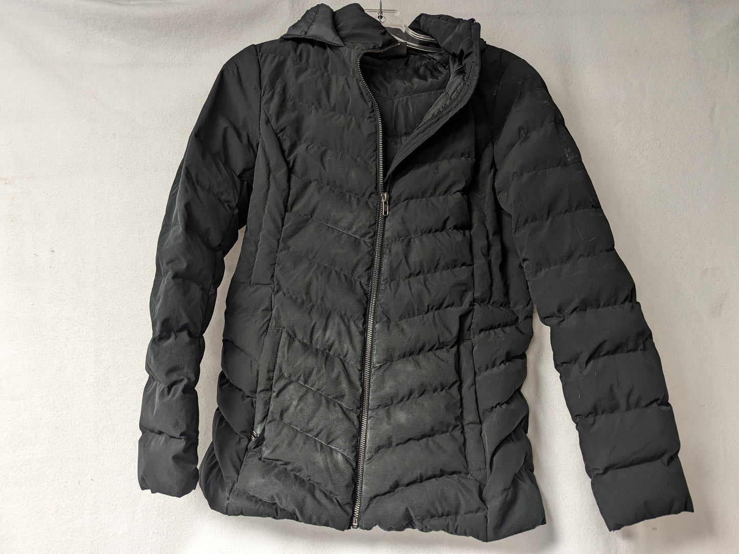 32 Degrees Heat Hooded Puffer Jacket Coat Size Women Extra Small Black Used