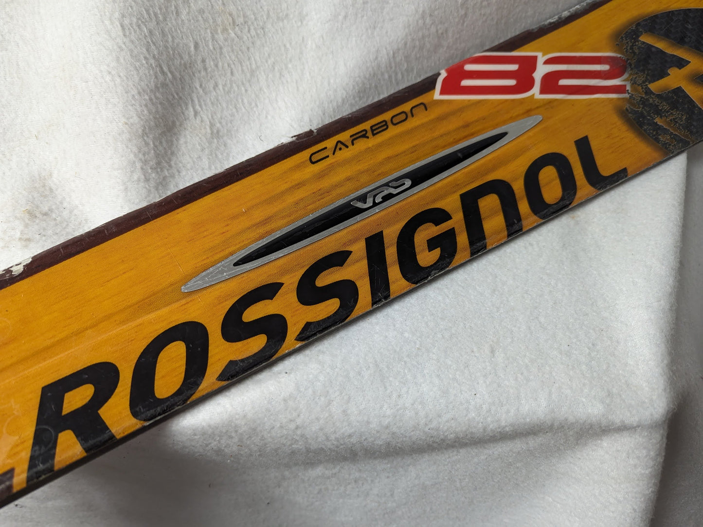 Rossignol Skis w/Rossignol Bindings Size 170 cm Color Yellow and Red Condition Used