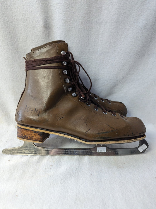 Rink Master Ice Skates Size 10 Color Brown Condition Used