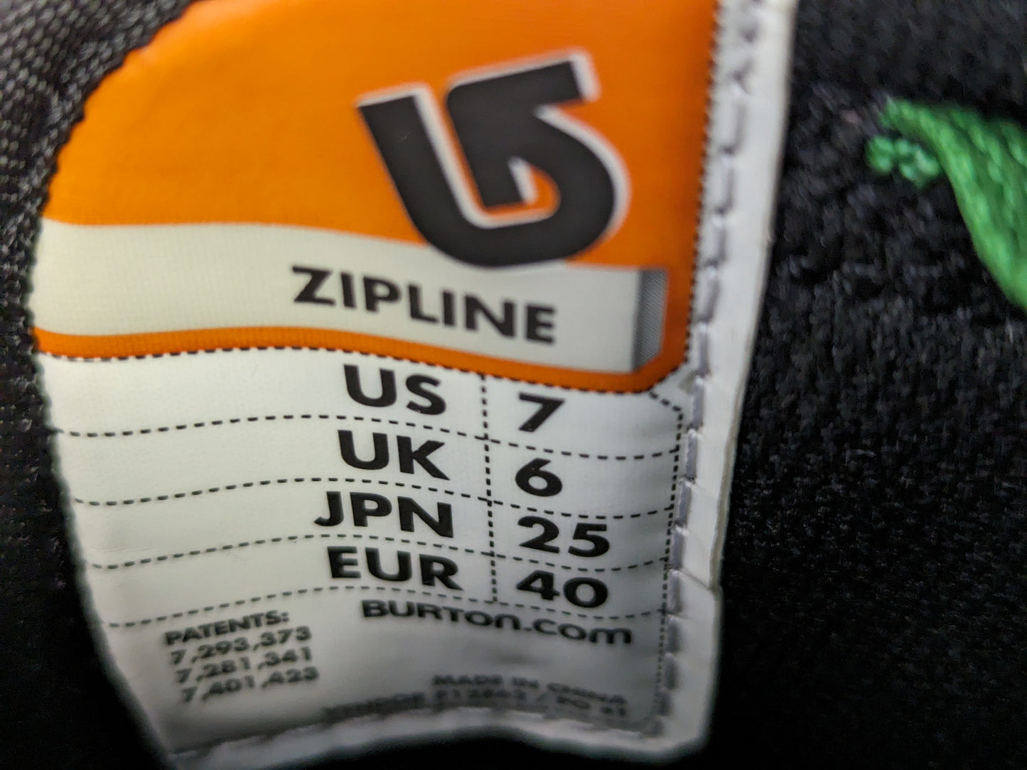 Burton Imprint Zipline Snowboard Boots Size 7 Color Black Condition Used