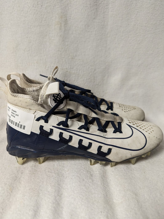 Nike Cleats Size 8 Color White Condition Used Lacrosse