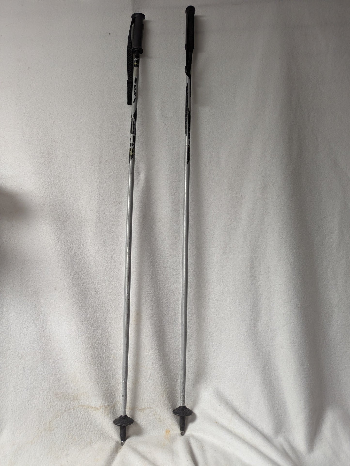 Swix Tech Lite Jr Ski Poles Size 105 Cm Color Gray Condition Used