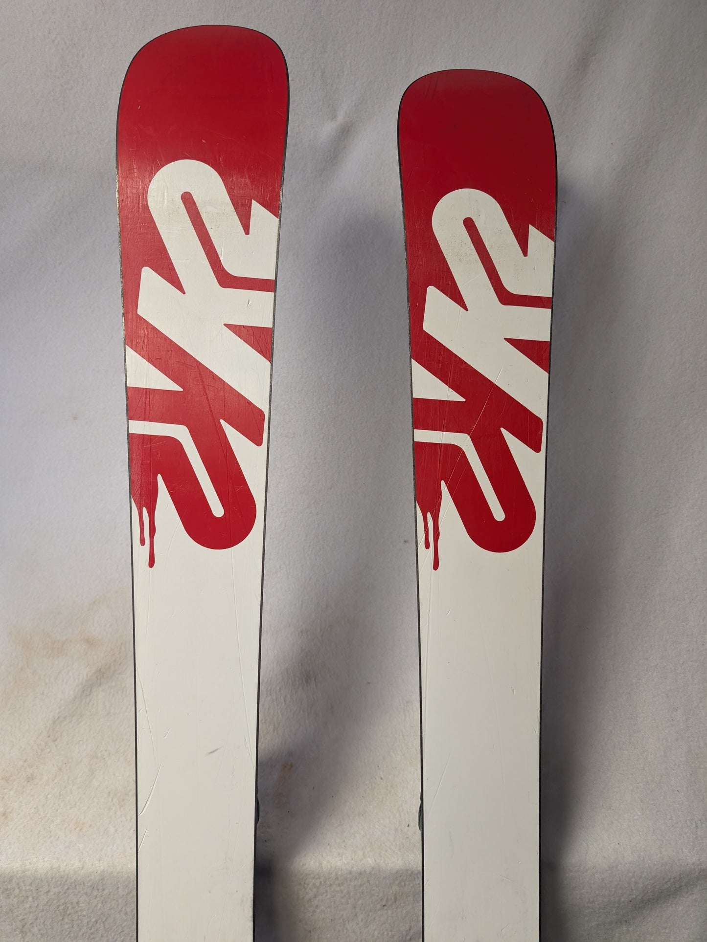 K2 Tip Skis Bad Seed w/Marker 7.0 Bindings Size 129 Cm Color Black Used