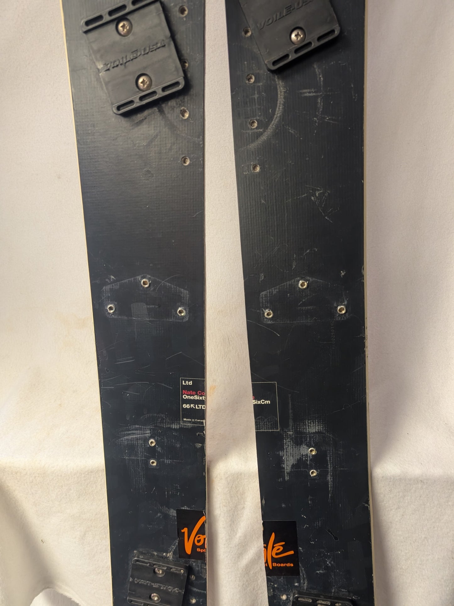 LTD Snowboard Split Board w/o Bindings Size 165 Cm Color Black Used Hestra Voila