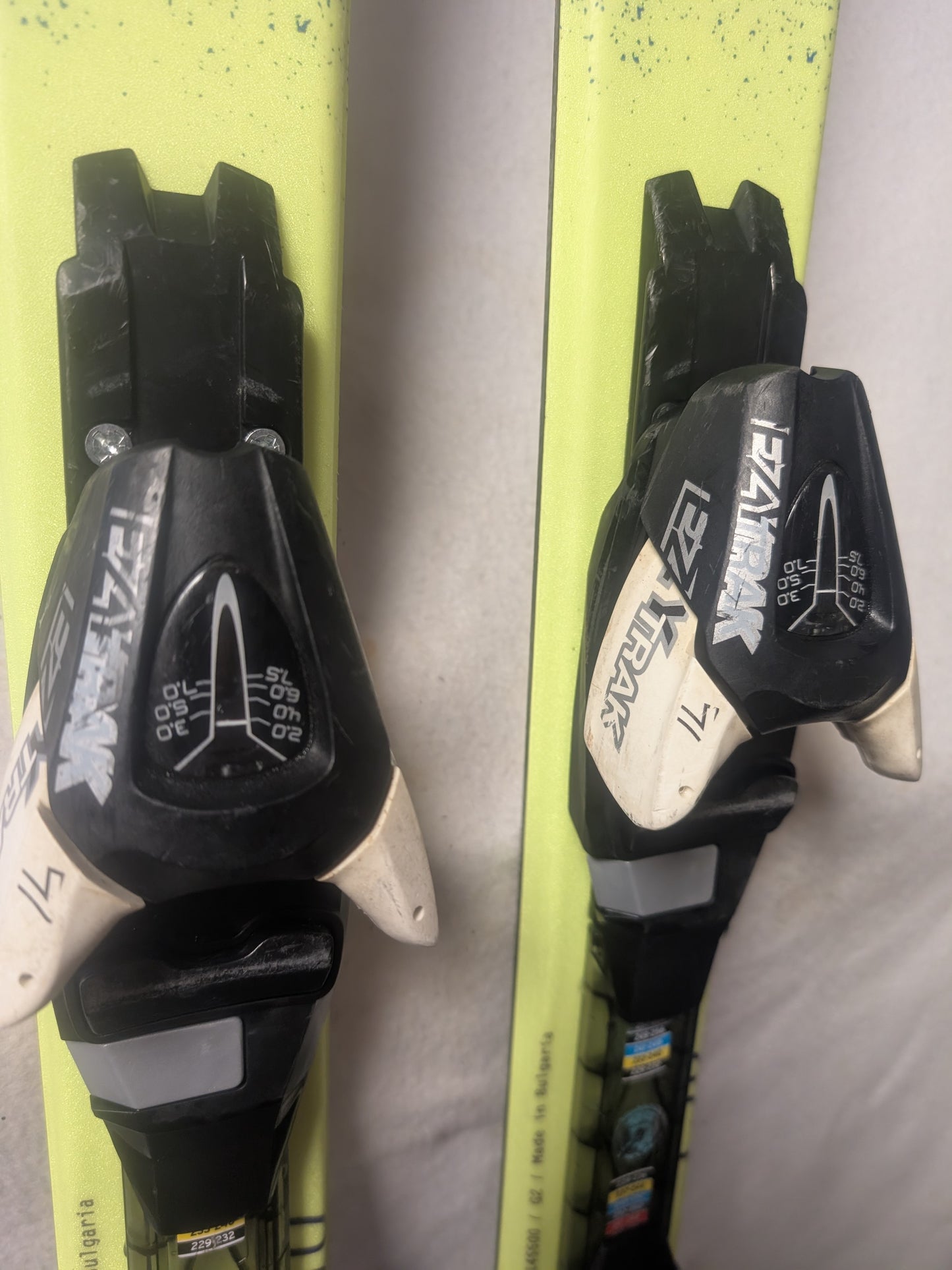 Salomon QST Jr Skis w/Salomon Bindings Size 130 Cm Blue Used