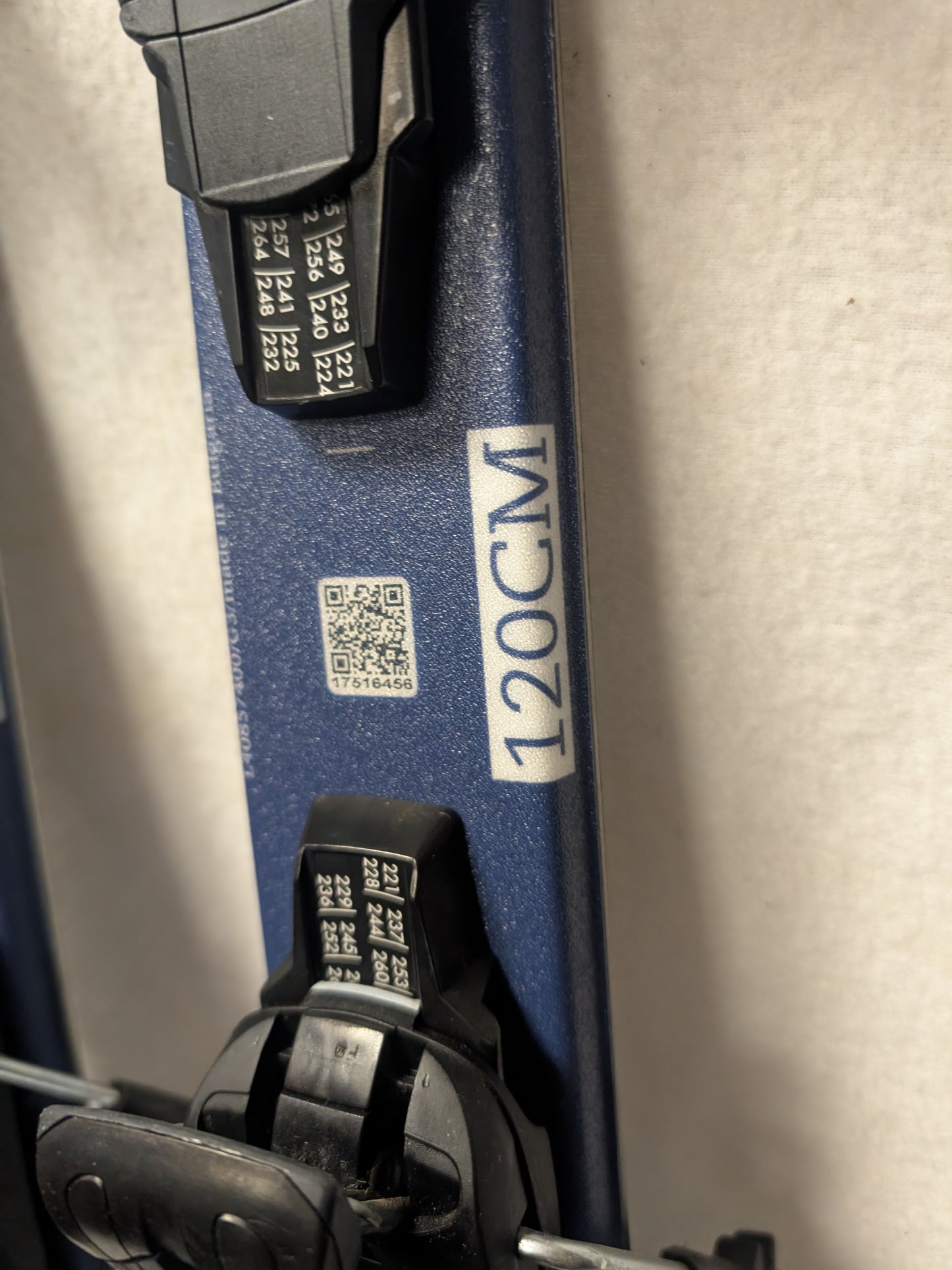 Salomon QST Max Jr Skis Salomon 5 Bindings Size 120 Cm Color Blue Condition Used