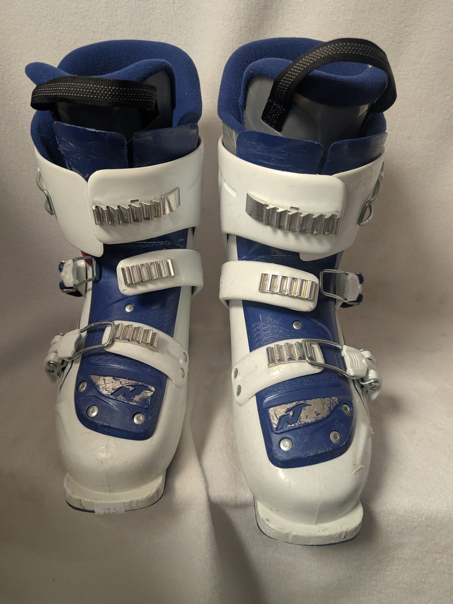 Nordica Arrow Ski Boots Size 24.5 Color White Condition Used