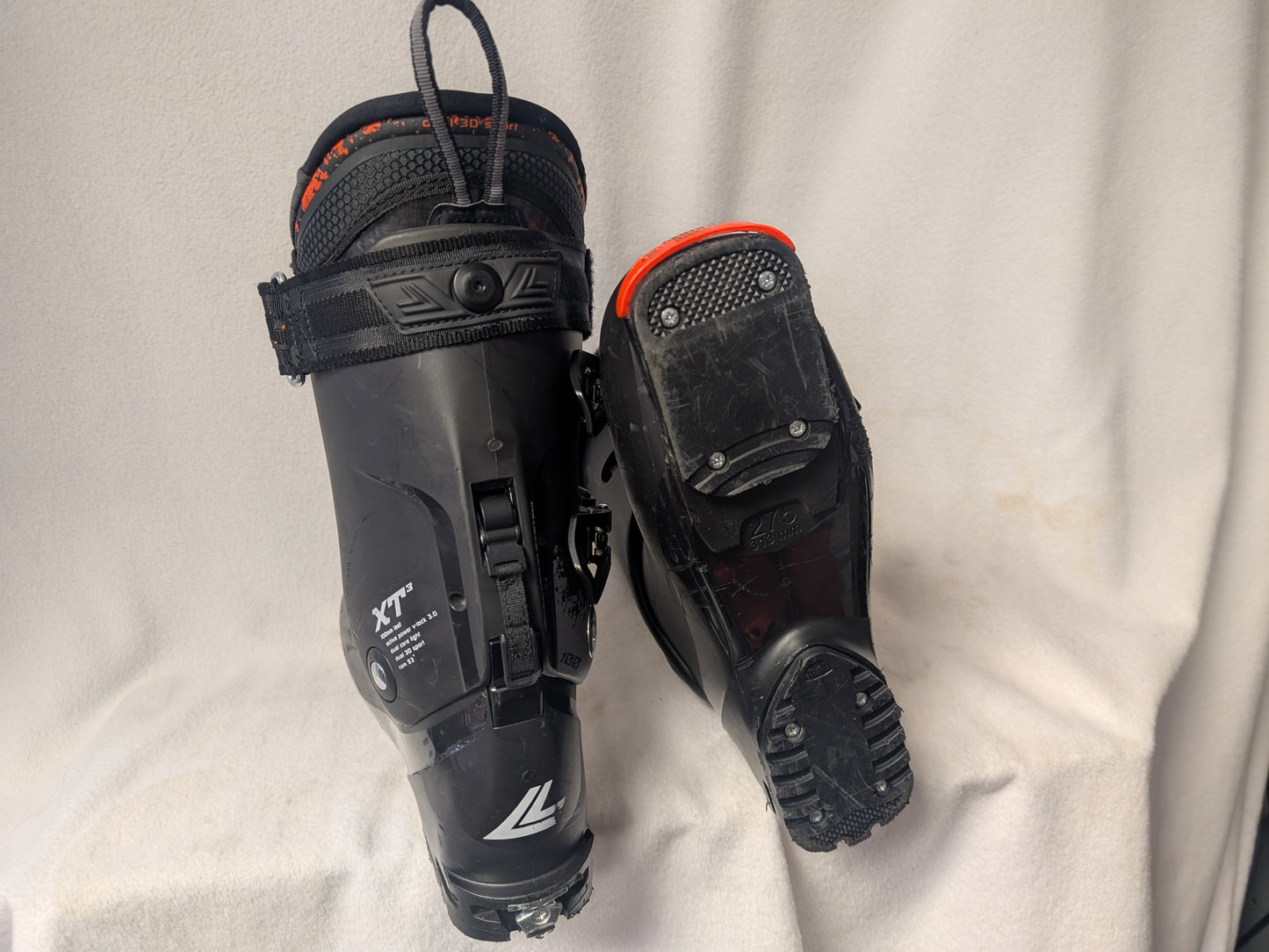 Lange Ski Boots XT3 100 Size 27.5 AT Black Used XC Randonnée Skimo Touring