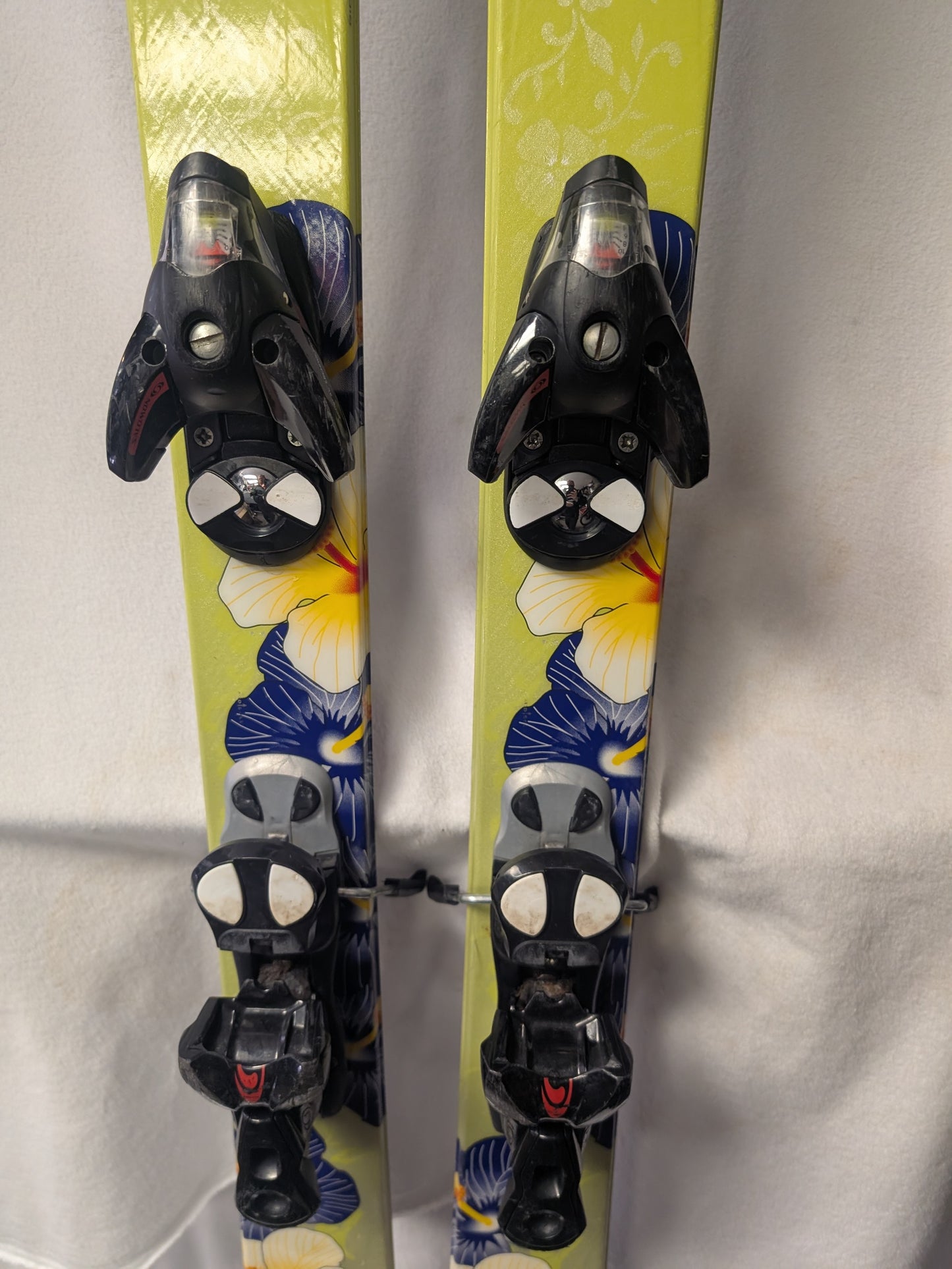 K2 Phat Luv Skis Salomon S810TI Bindings 160 cm Green Used