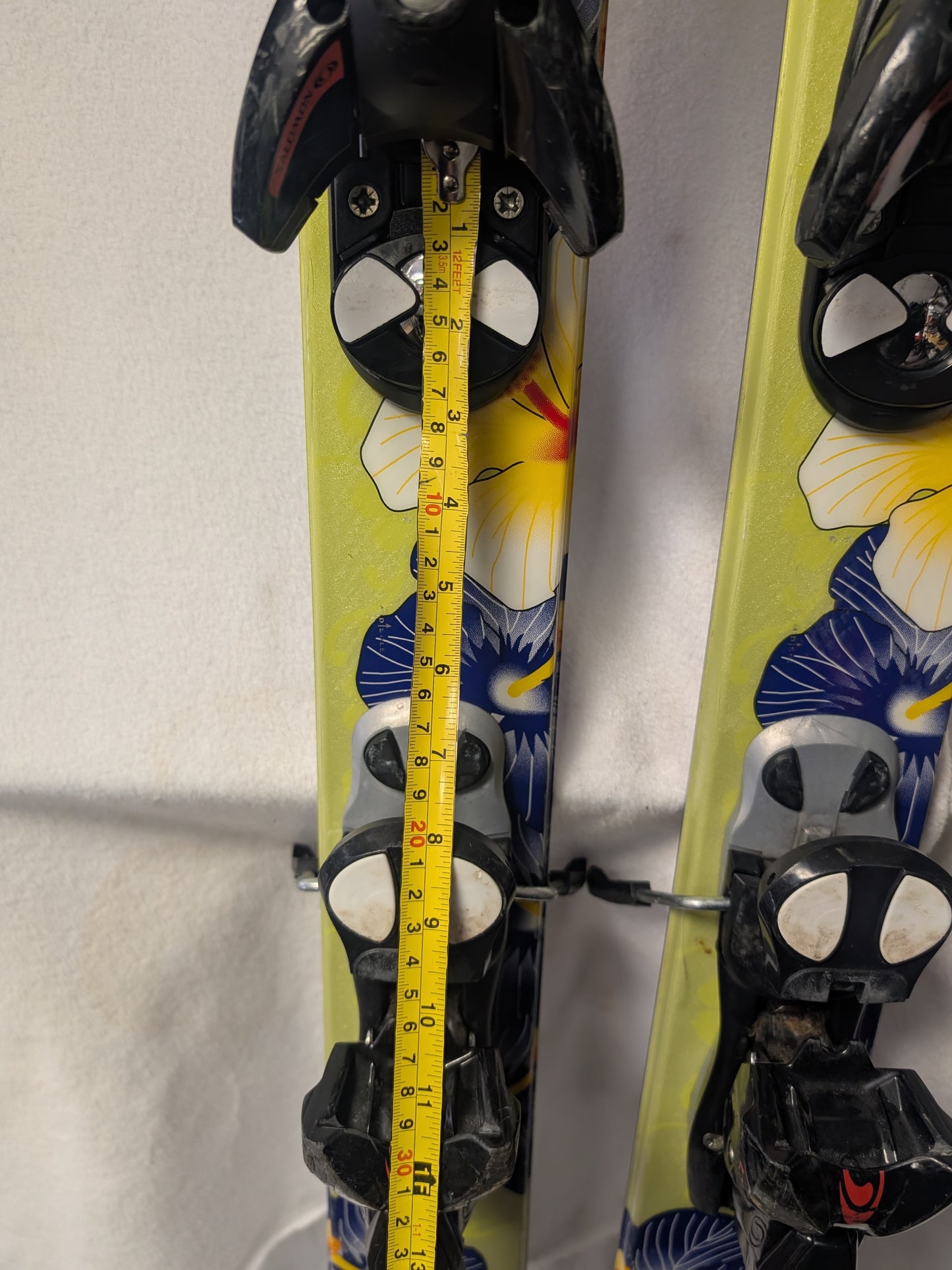 K2 Phat Luv Skis Salomon S810TI Bindings 160 cm Green Used