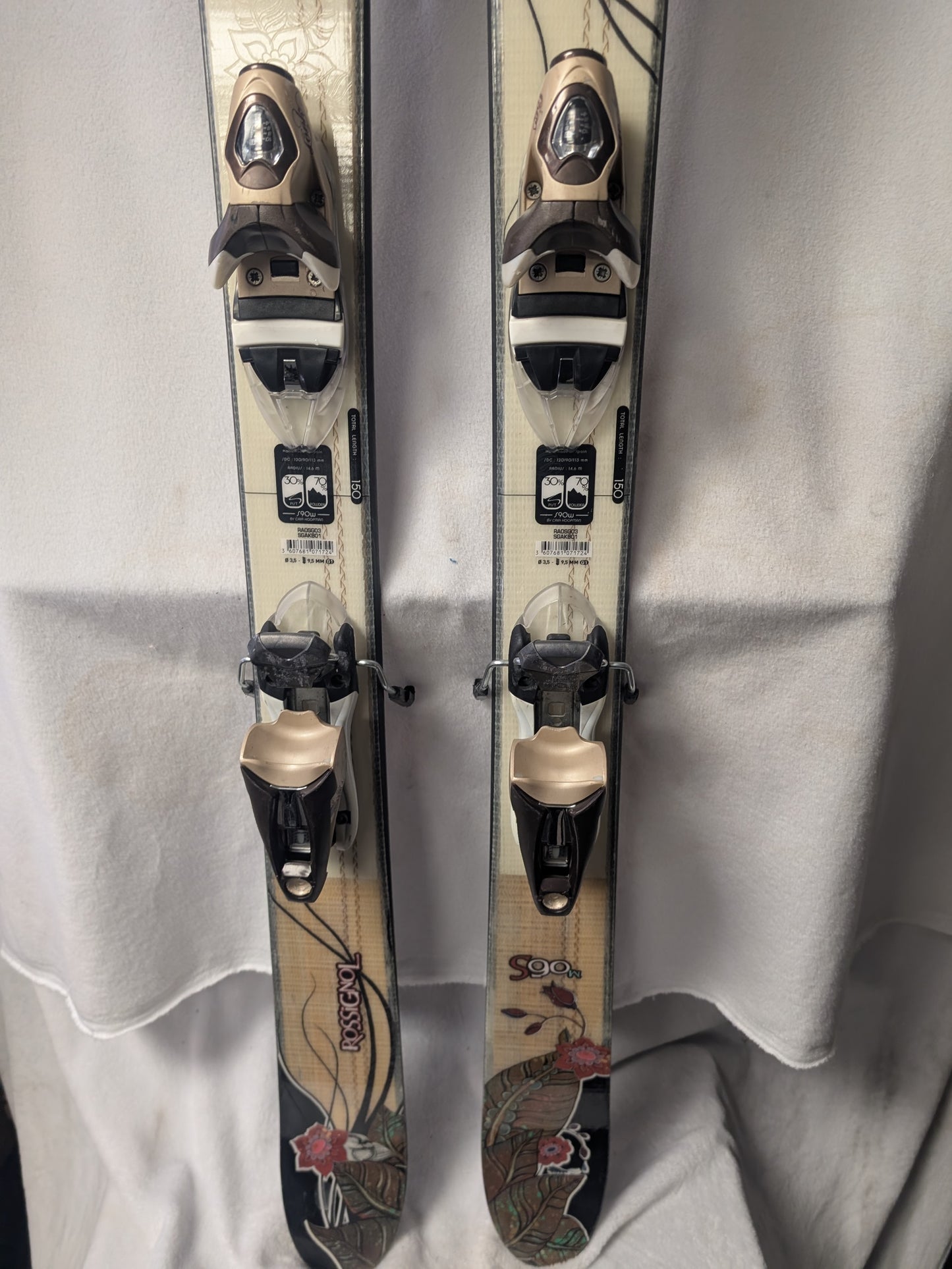 Rossignol Skis Look Bindings 150 cm Brown Used