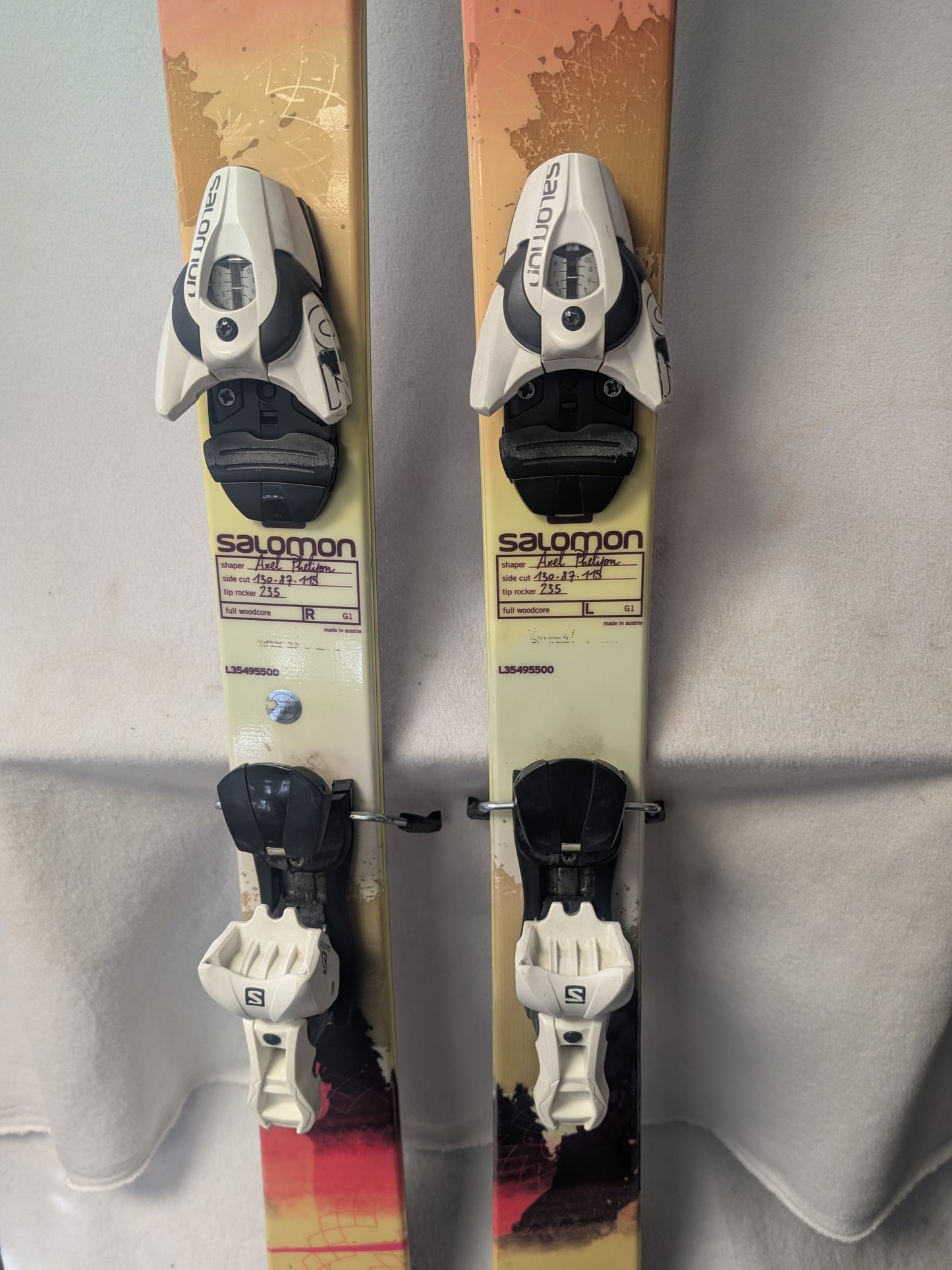 Salomon Q Lux Skis Salomon s10 Bindings Size 159 Cm Orange Used Women