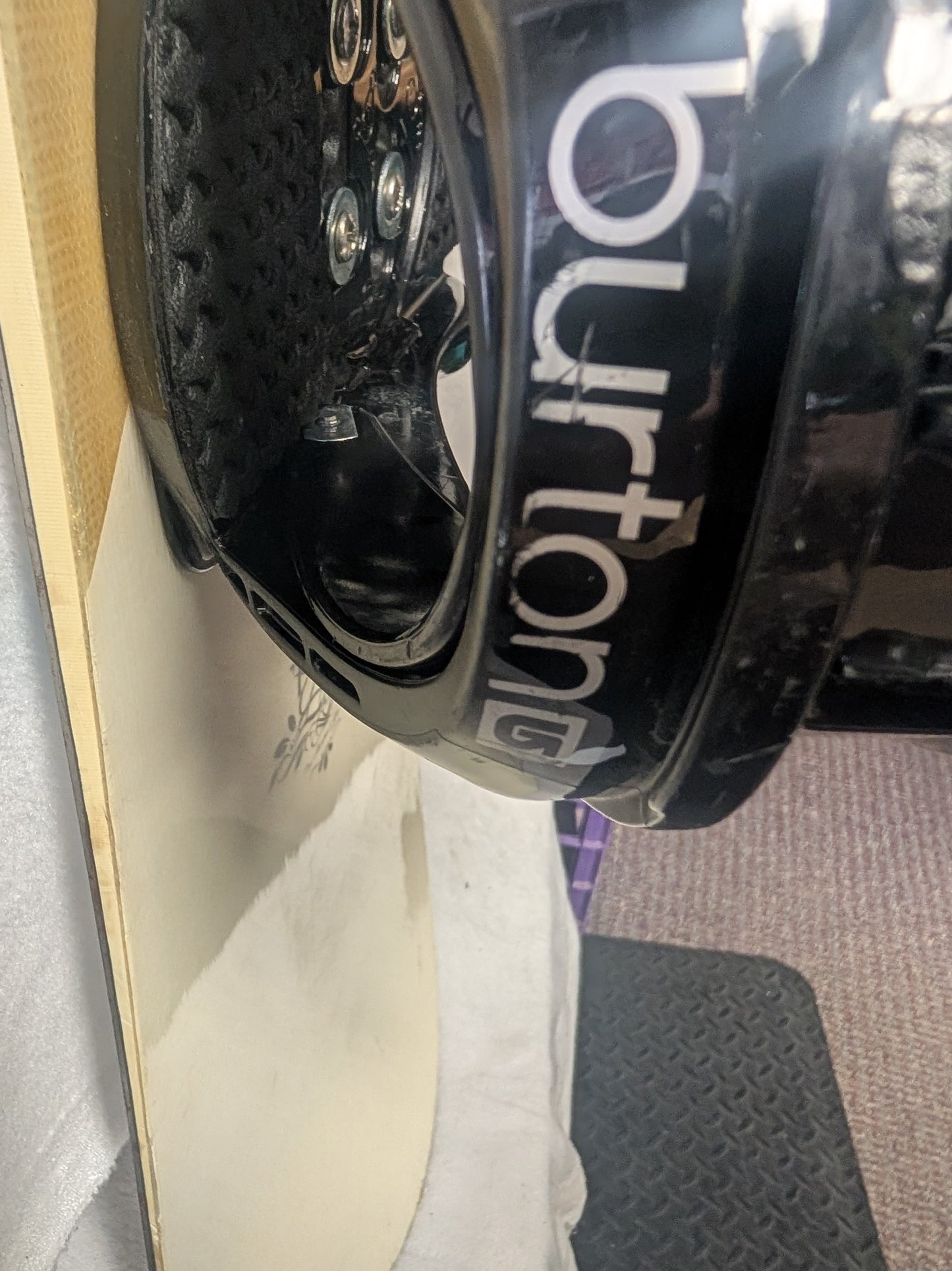 Ride Grace Snowboards Burton Stiletto Bindings Size 154 Cm Color Brown Used