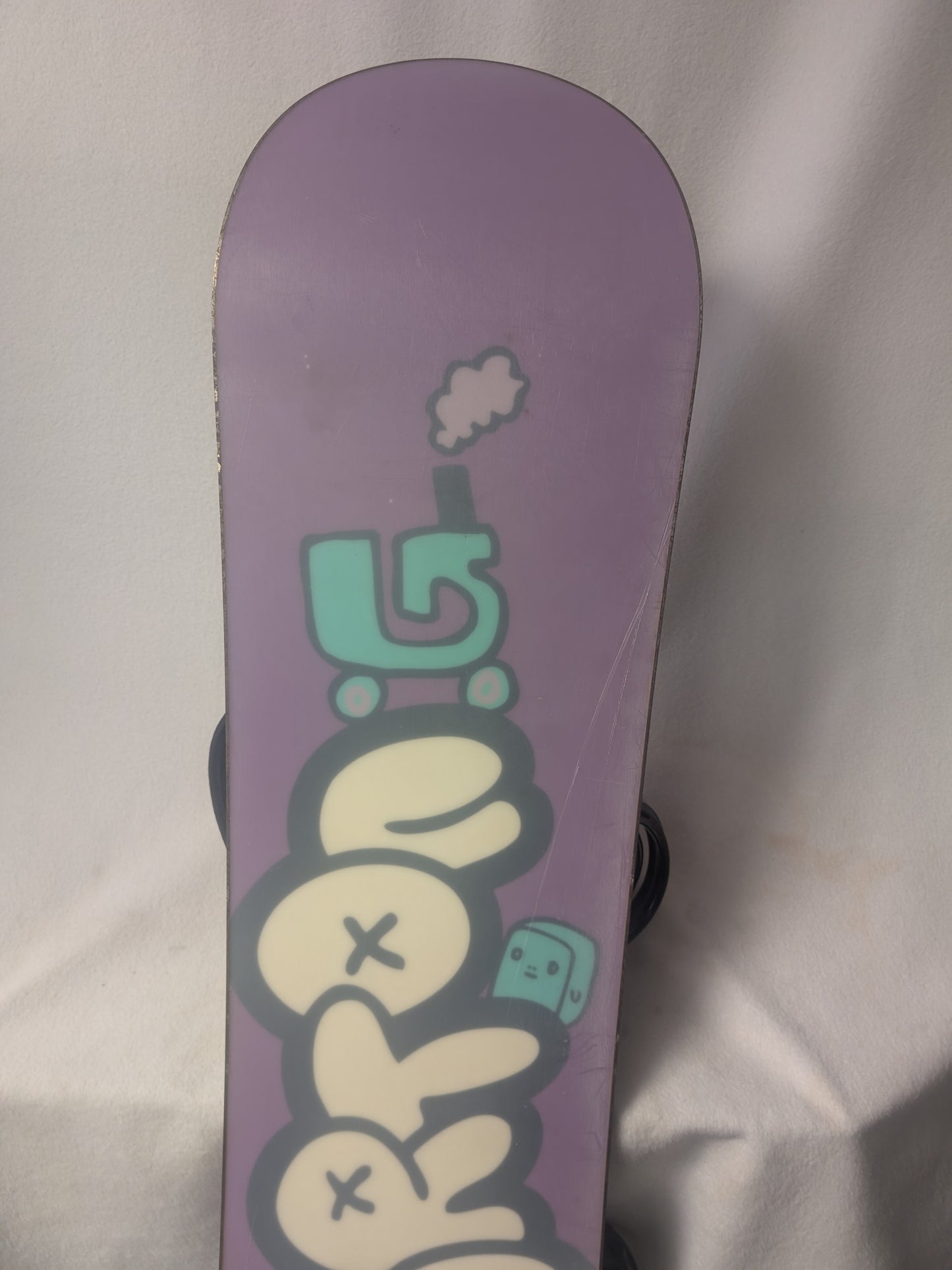 Burton Chicklet Snowboards Burton FS Bindings Size 126 Cm White Used
