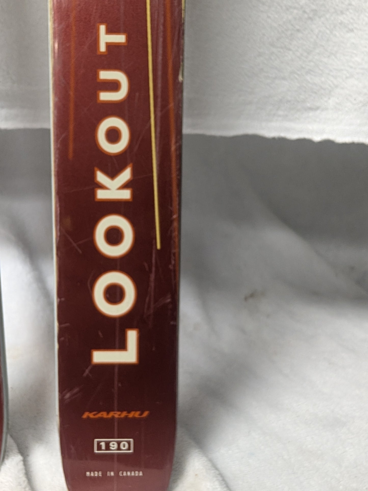 Back Country Karhu Lookout XC Skis NNN BC Bindings Size 190 Cm Orange Used