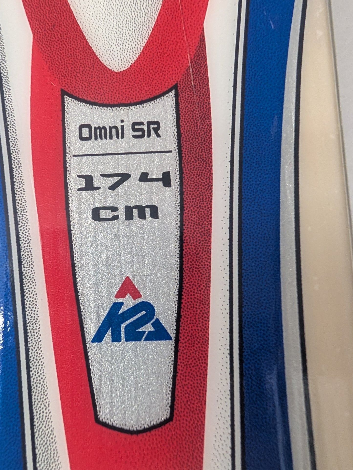 K2 Omni Sr Skis Tyrolia SP120 Bindings Size 174 Cm Color Red Condition Used