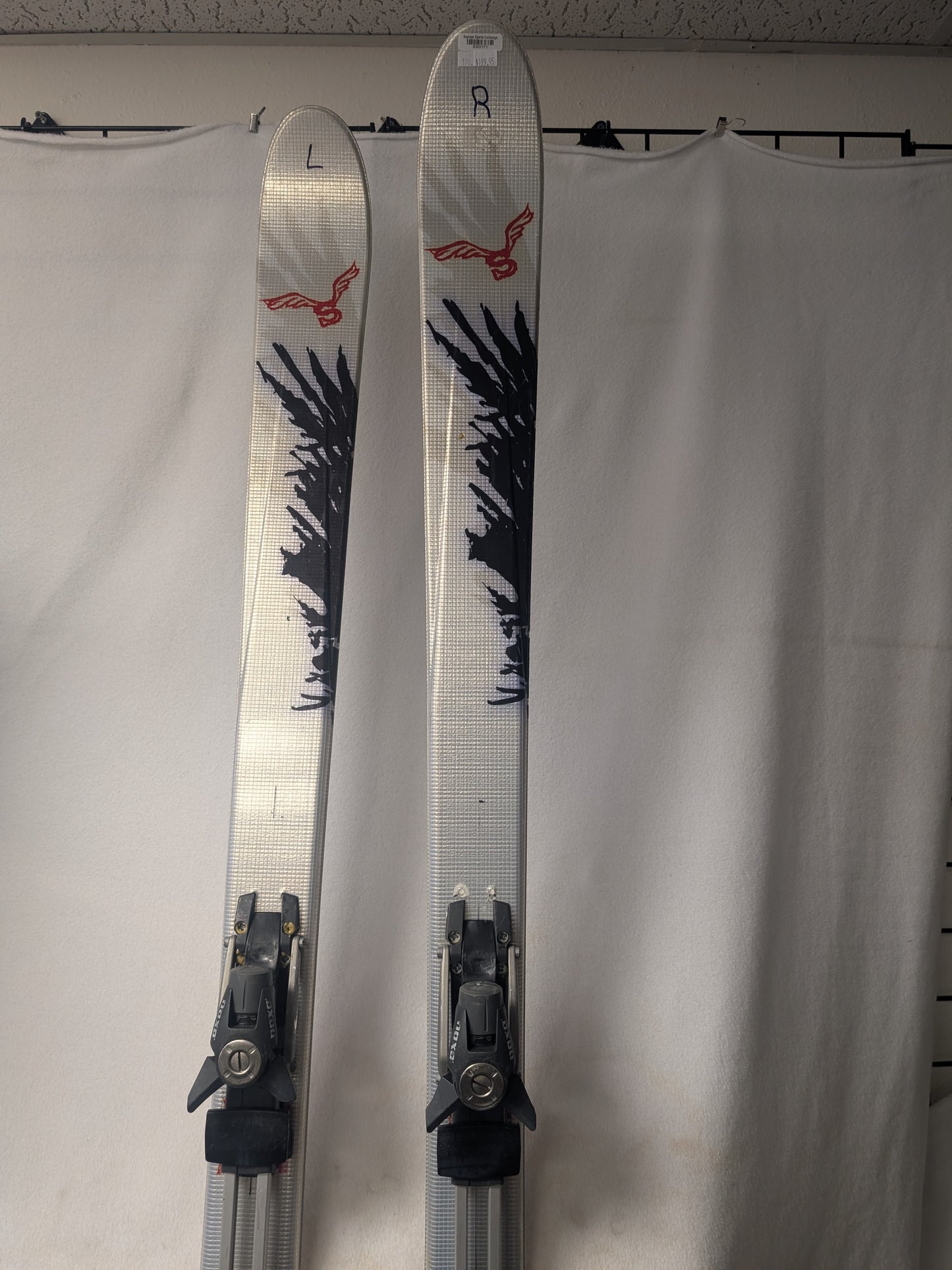 Salomon TenEighty XC Skis Naxo Randonee AT Bindings Size 170 Cm White Used