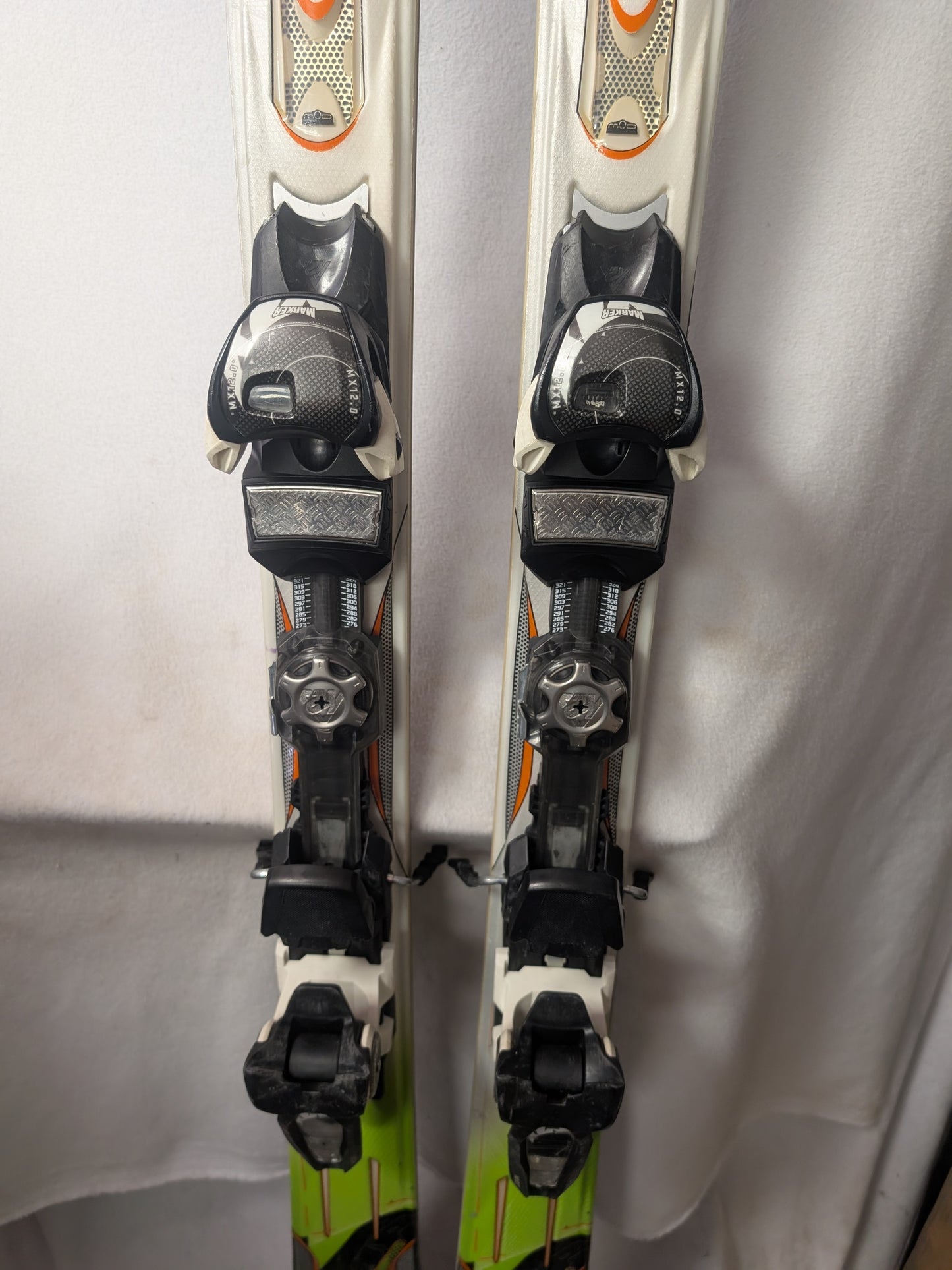 K2 Rictor Skis Marker MX 12.0 Bindings Size 167 Cm Green Used