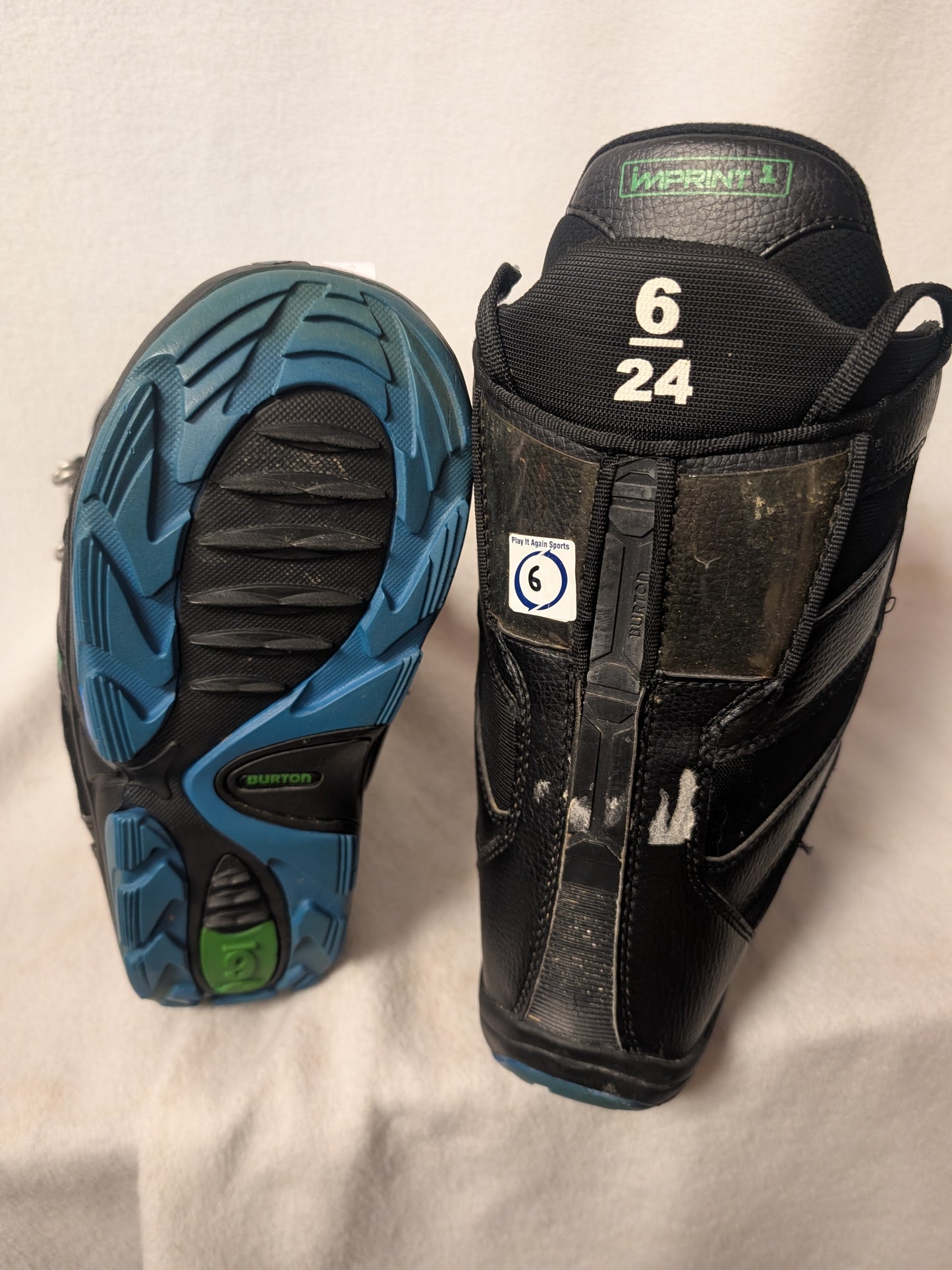 Burton Progression Snowboard Boots Size 6 Color Black Condition Used