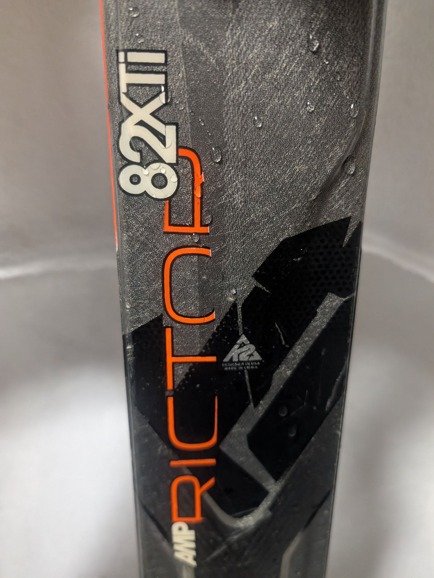 K2 AMP Rector 82XTI Skis Marker MXO 12.0 Bindings Size 182 Cm Black Used