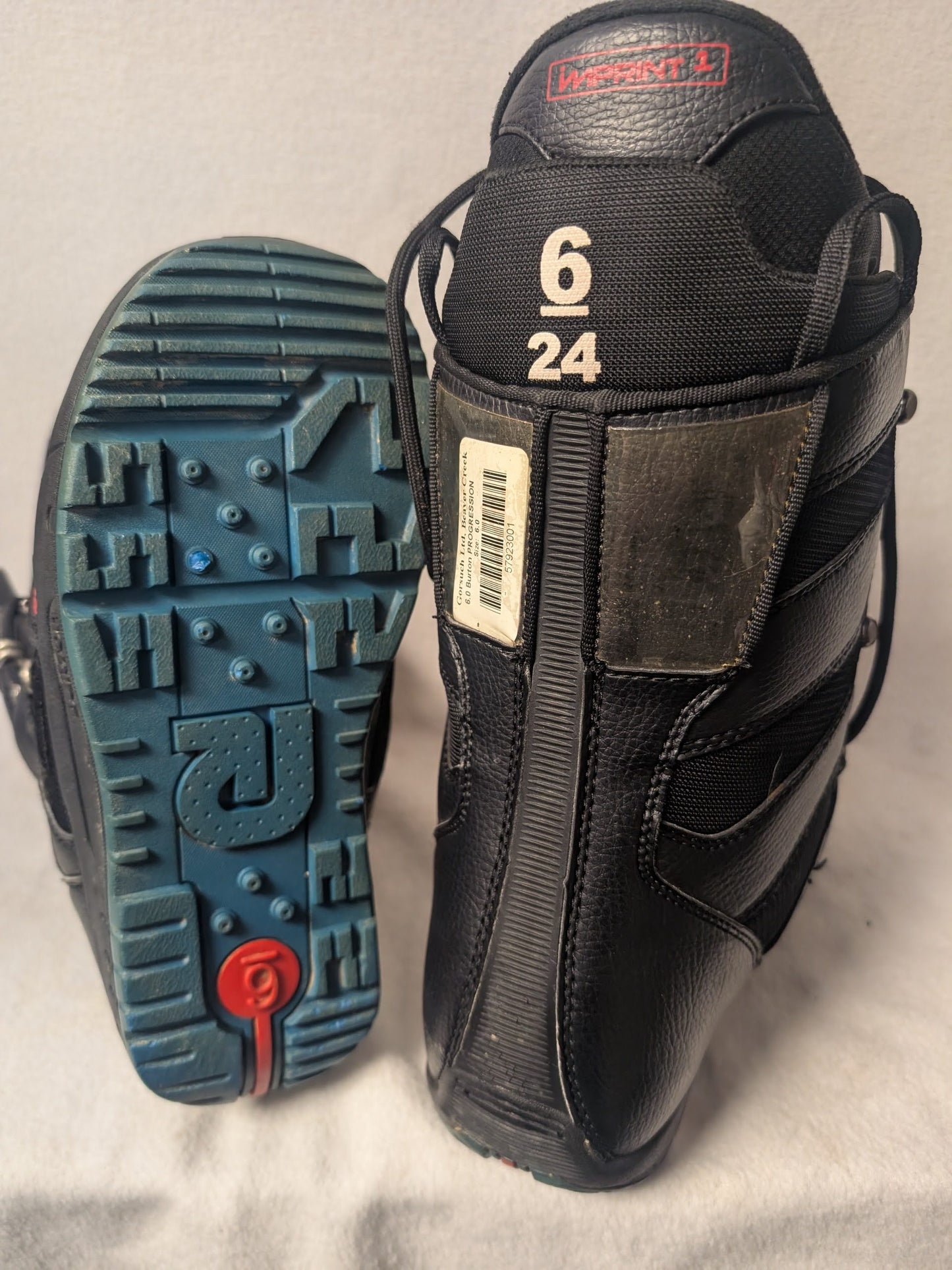 Burton Progression Snowboard Boots Size 6 Color Black Condition Used