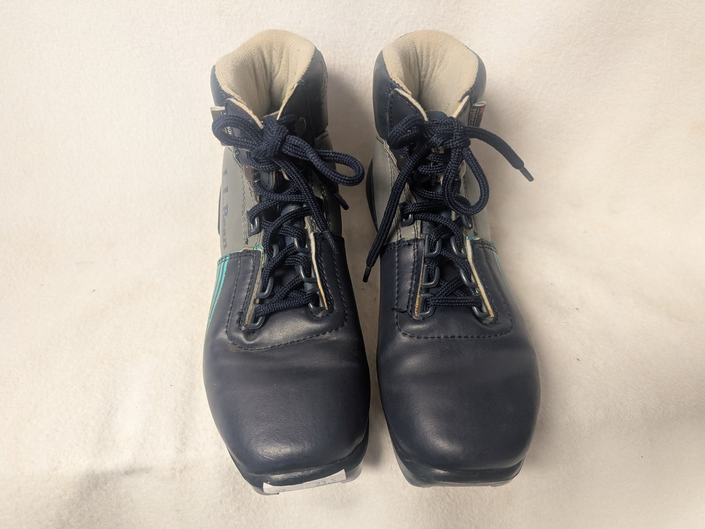 LL Bean XC Cross Country NNN Ski Boots Size 23.5 37 Gray Used