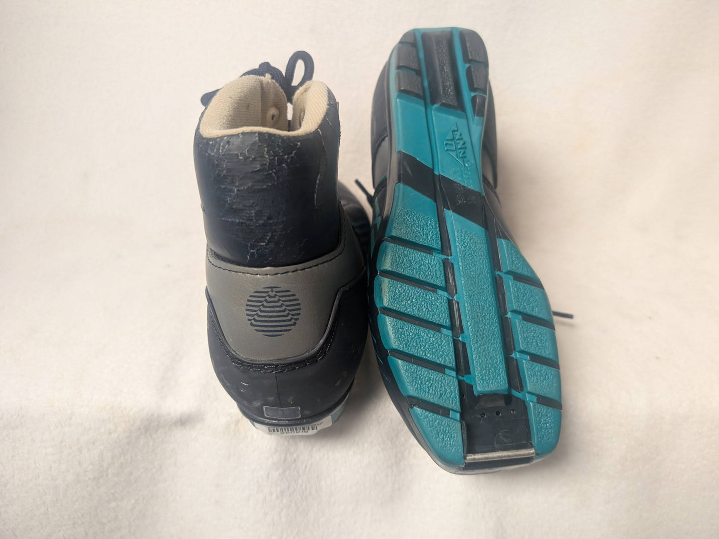 LL Bean XC Cross Country NNN Ski Boots Size 23.5 37 Gray Used
