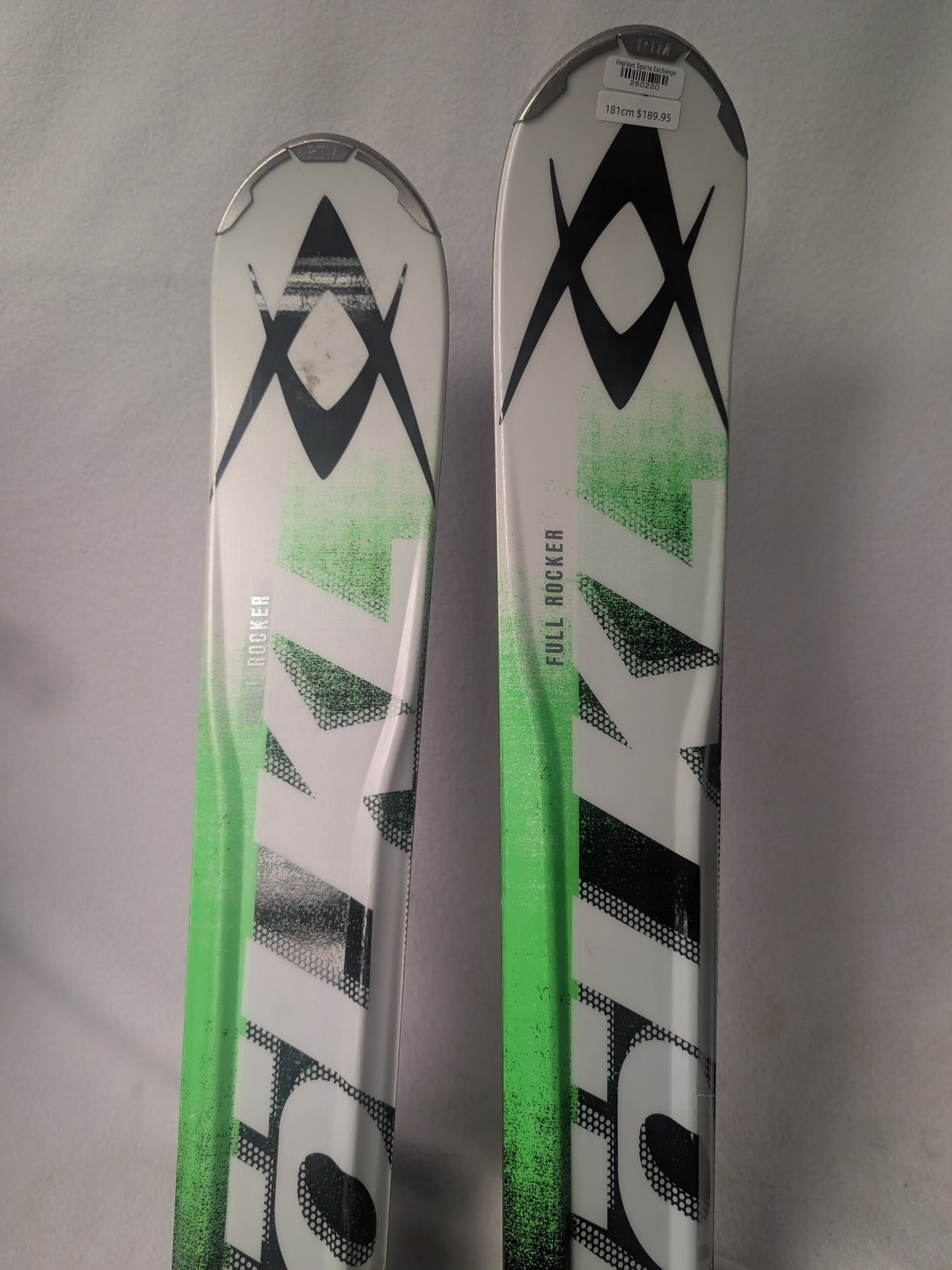 Volkl RTM80 Skis Marker Wideride XRT Bindings Size 181 Cm Black Used