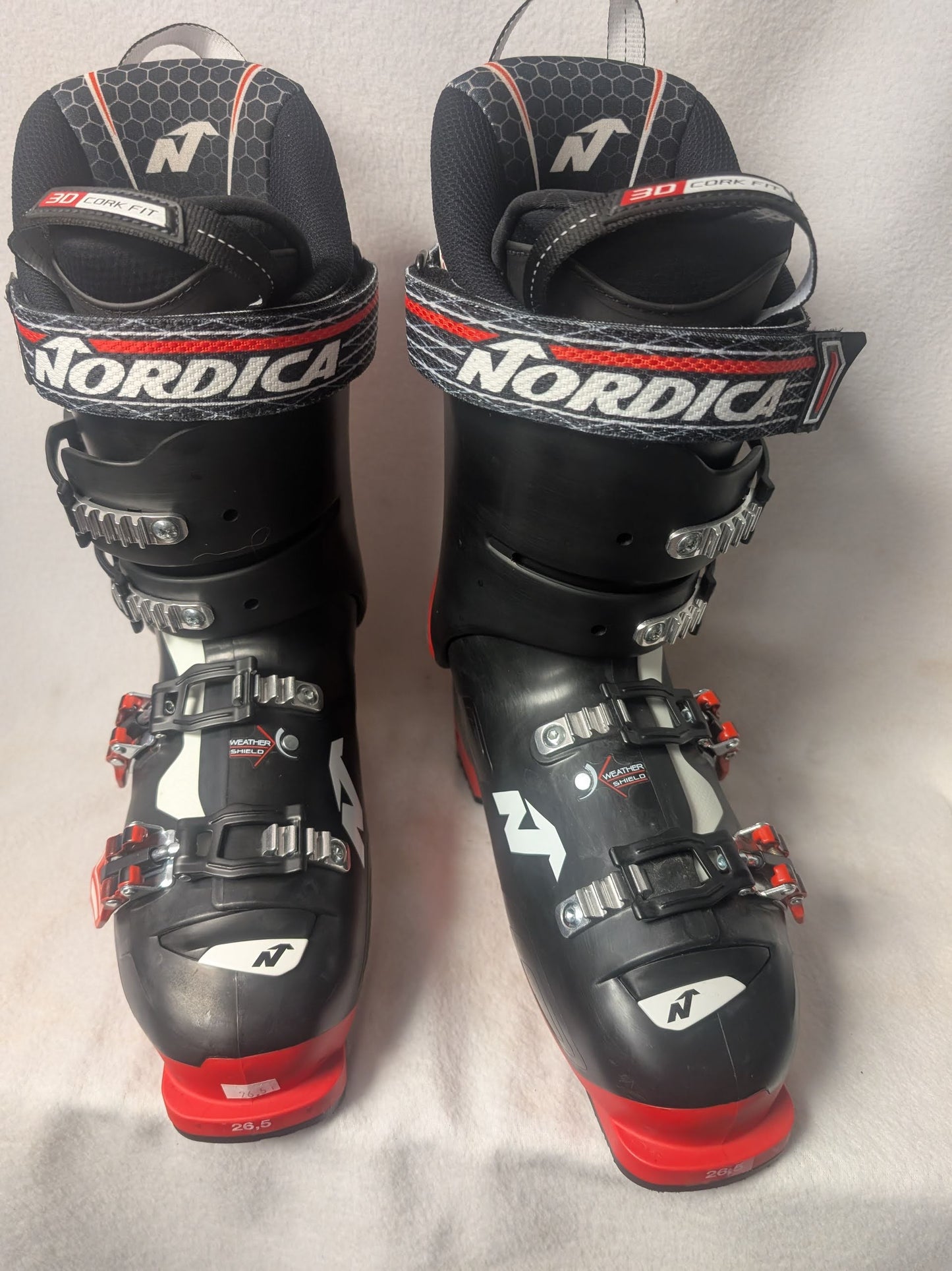 Nordica Speed Machine 110 Ski Boots Size 26.5 Color Red Condition Used