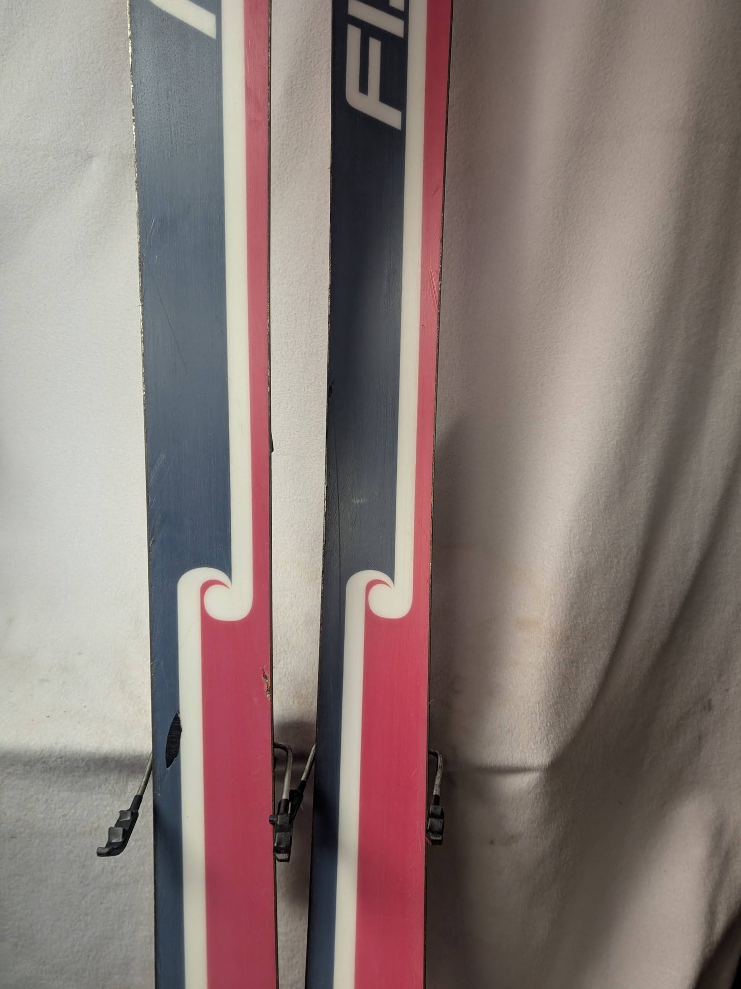 Fischer Kehua 92 Skis Marker Free1200 Bindings Size 177 Cm Red Used