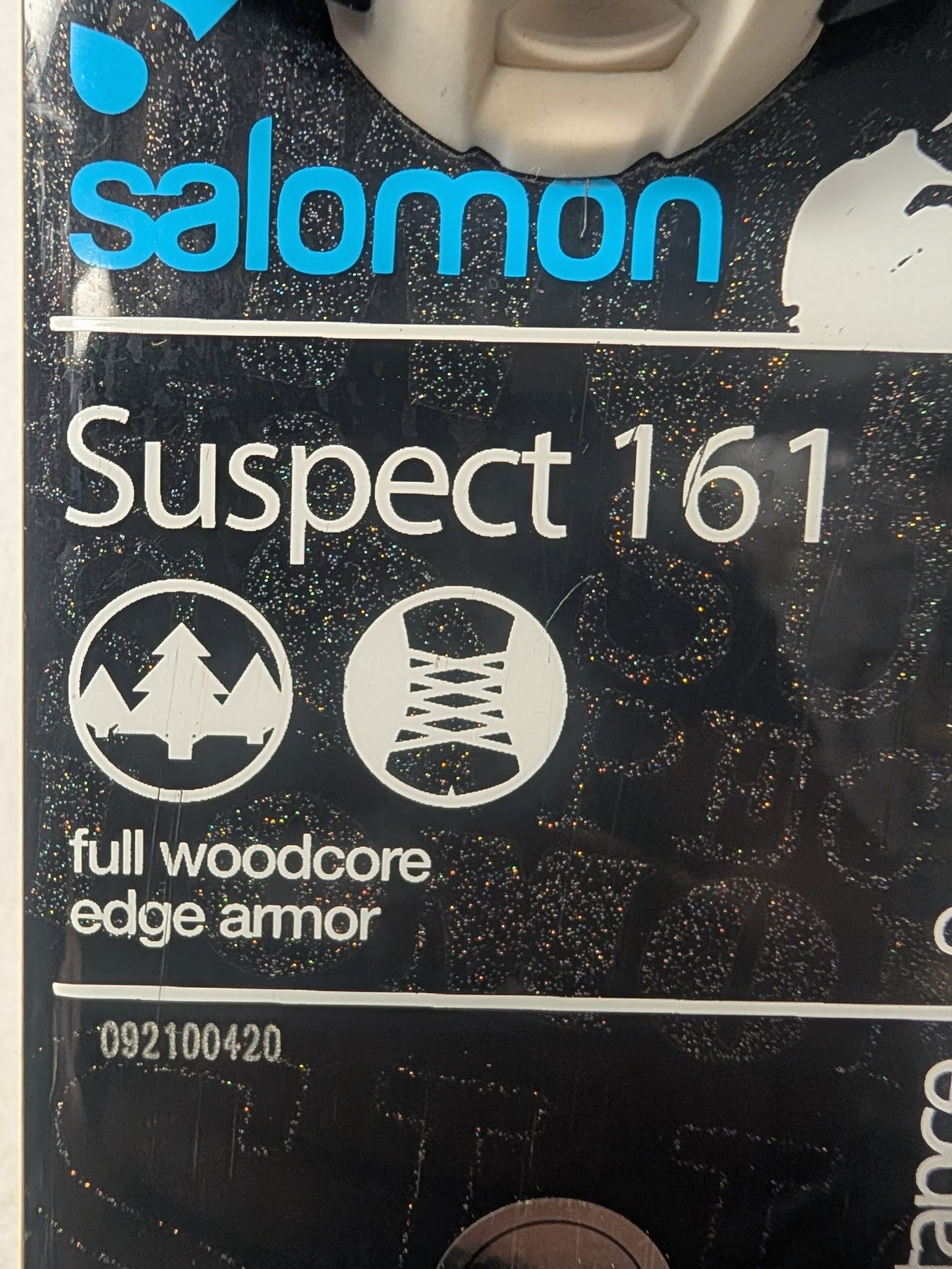 Salomon Suspect Skis Marker Squire Bindings Size 161 Cm Black Used