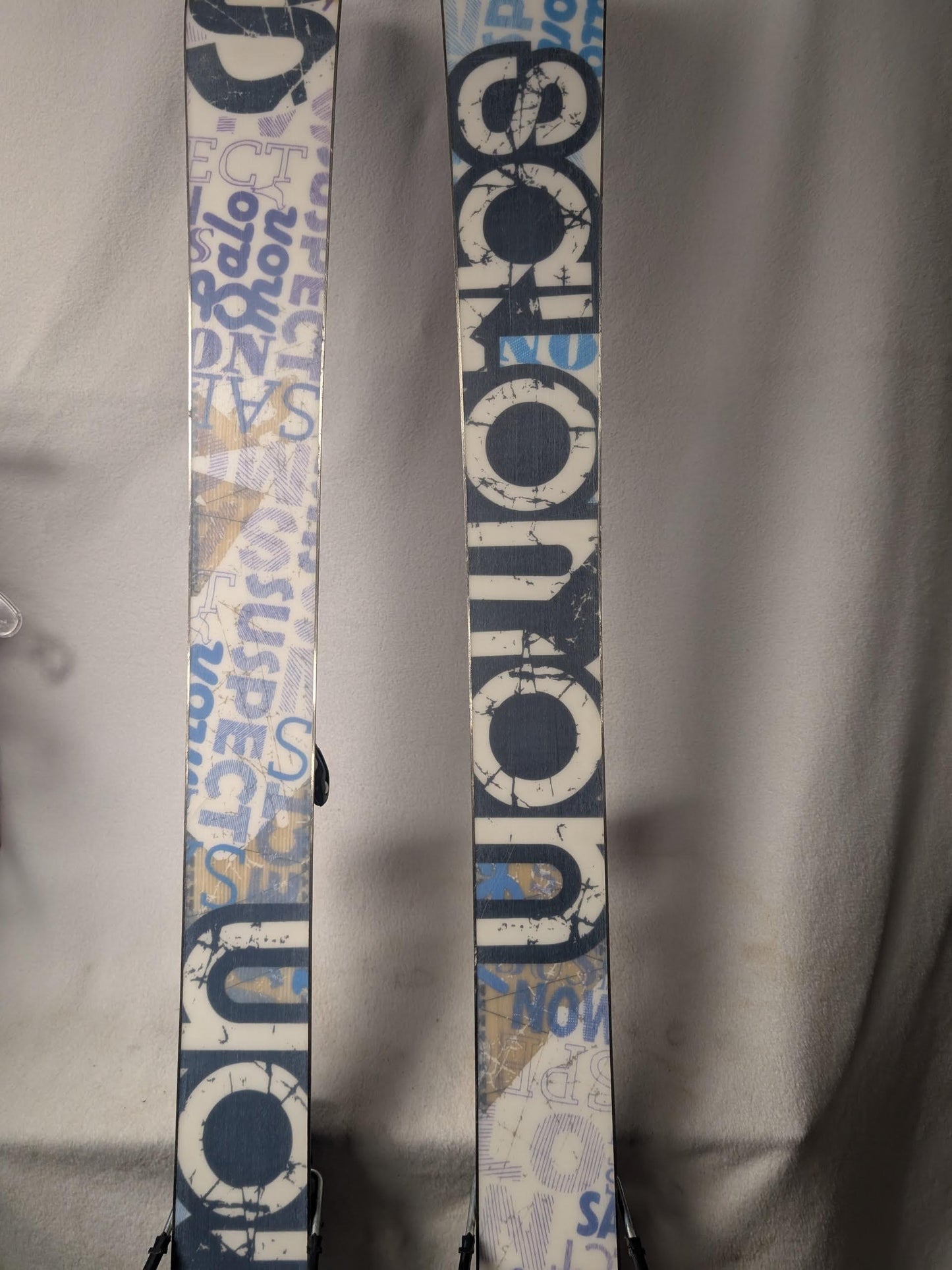 Salomon Suspect Skis Marker Squire Bindings Size 161 Cm Black Used
