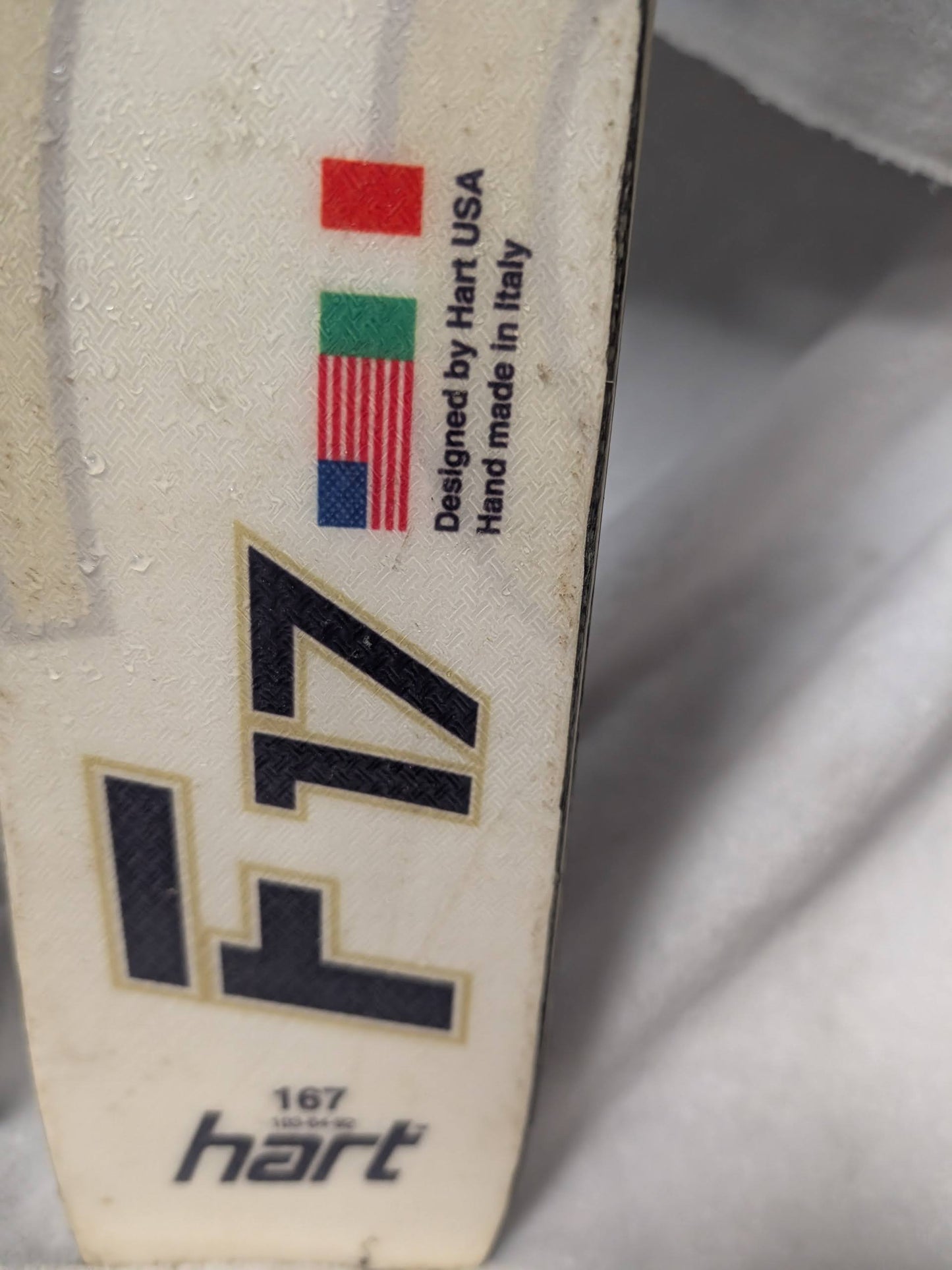 Hart F17 Skis Marker Griffin Bindings 167 Cm Color White Condition Used