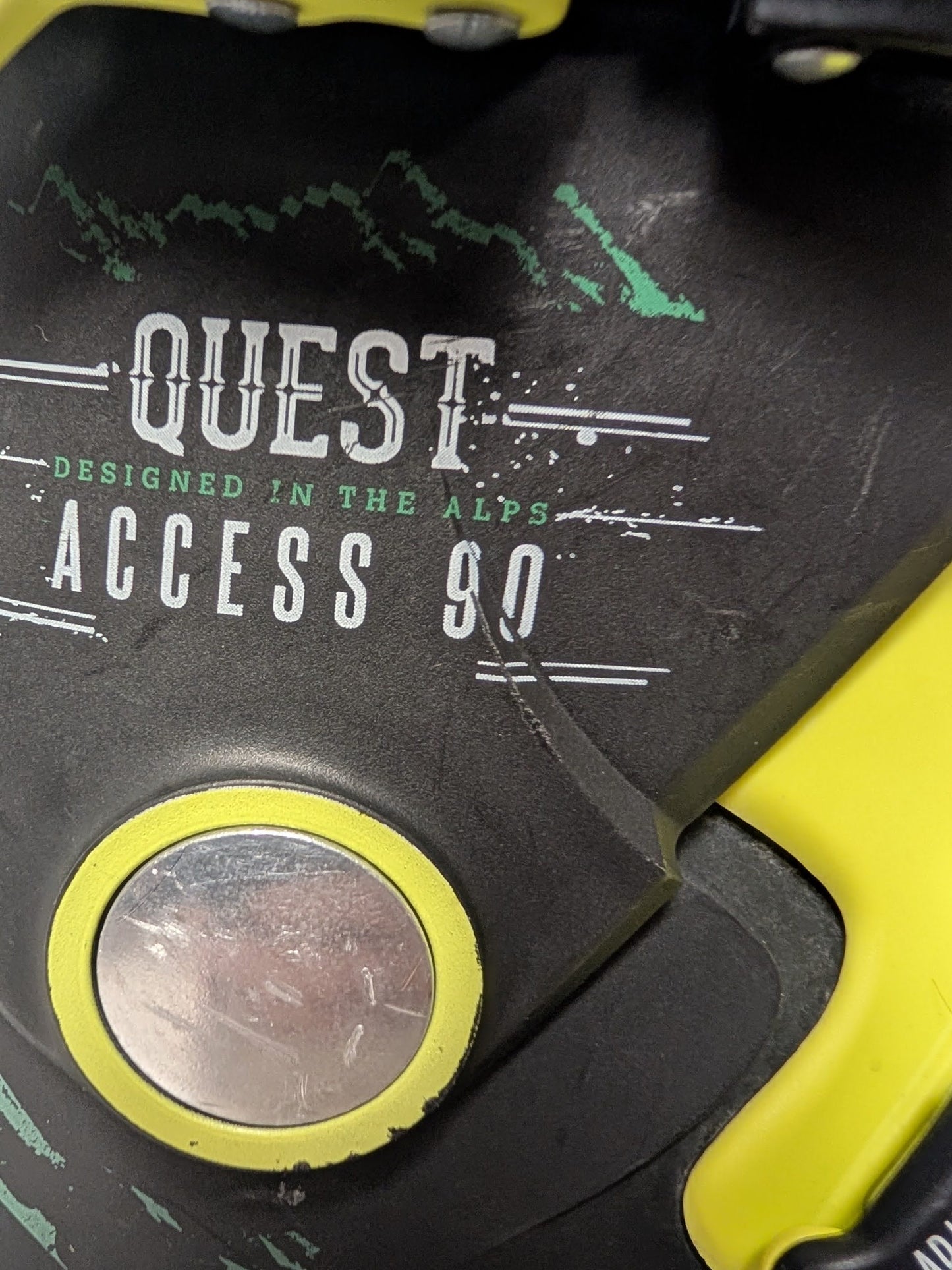 Salomon Quest Access 90 Ski Boots Size 26 Color Yellow Condition Used