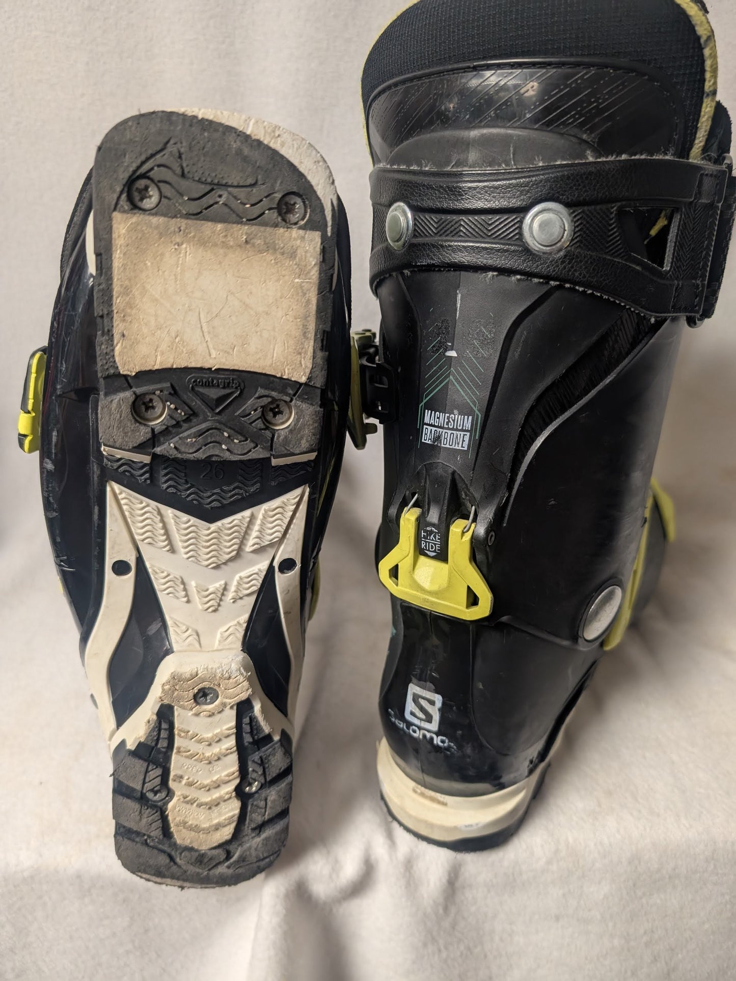 Salomon Quest Access 90 Ski Boots Size 26 Color Yellow Condition Used