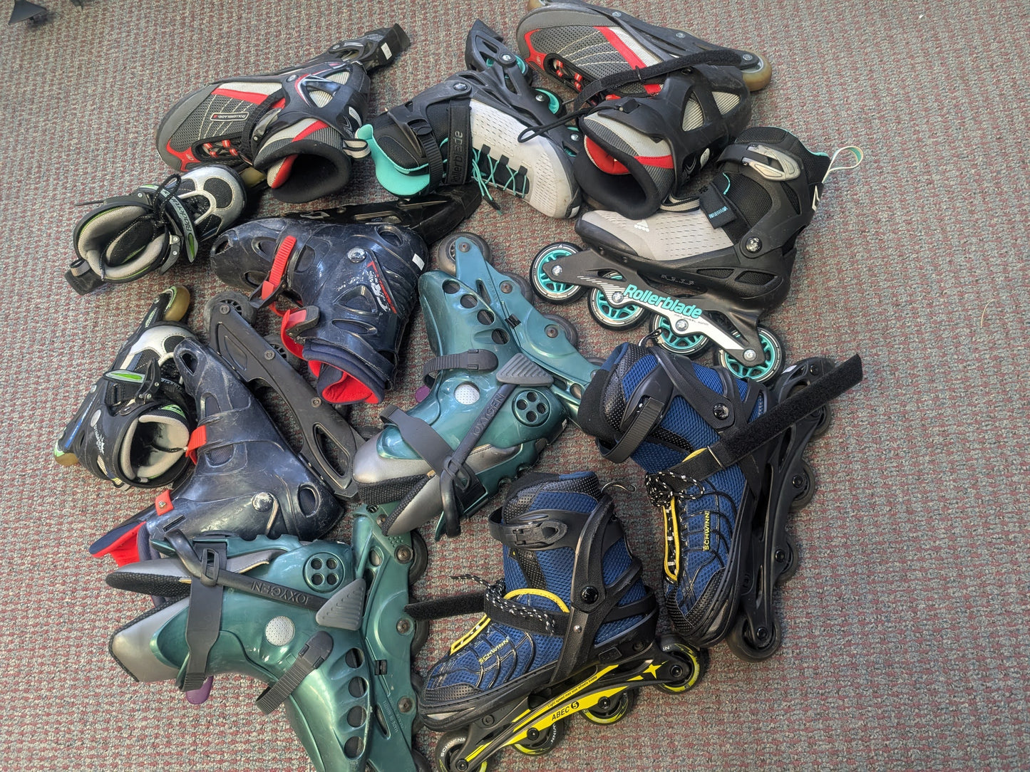 Assorted Rollerblades Condition Used, price per pair, confirm available