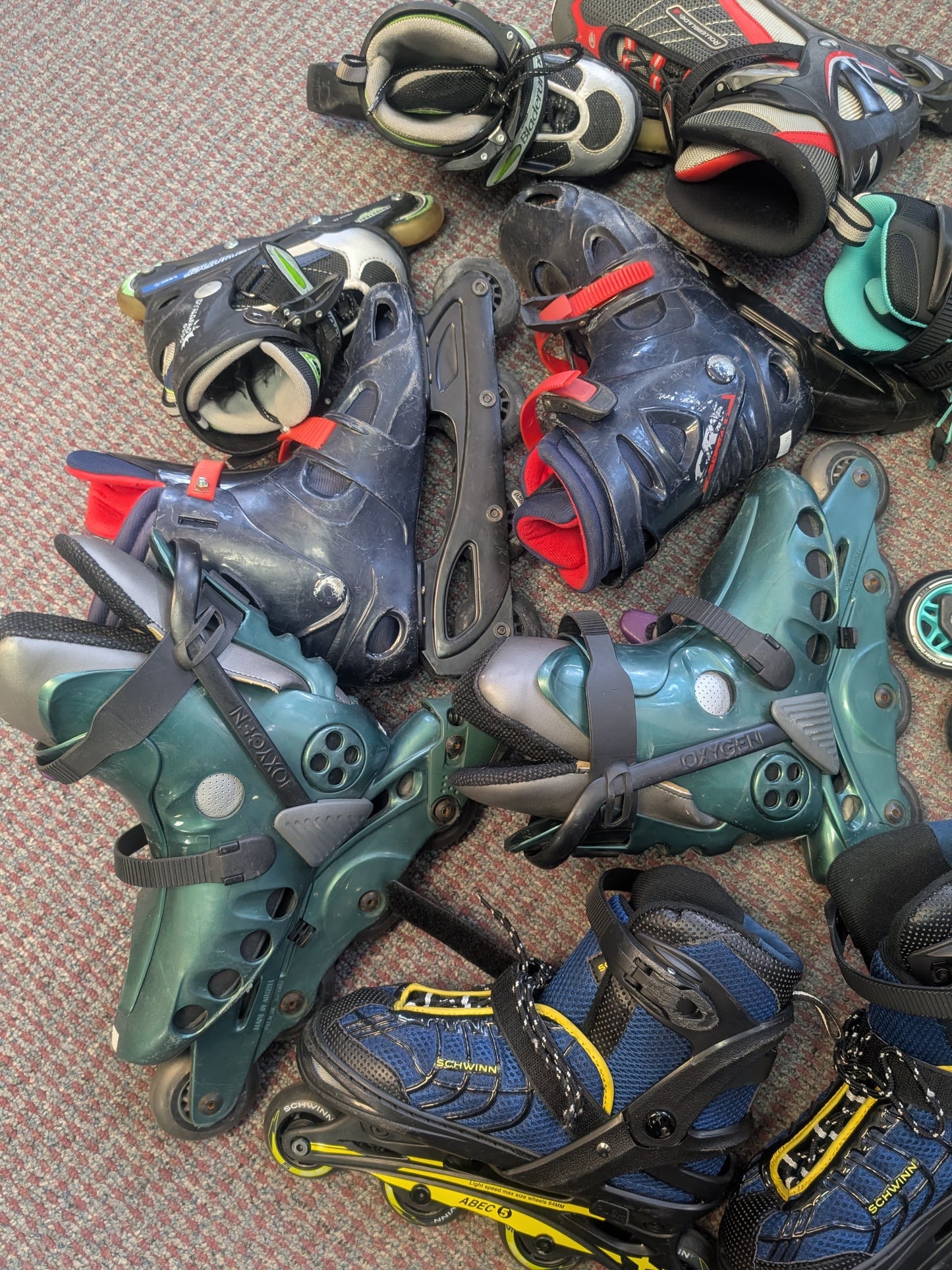 Assorted Rollerblades Condition Used, price per pair, confirm available