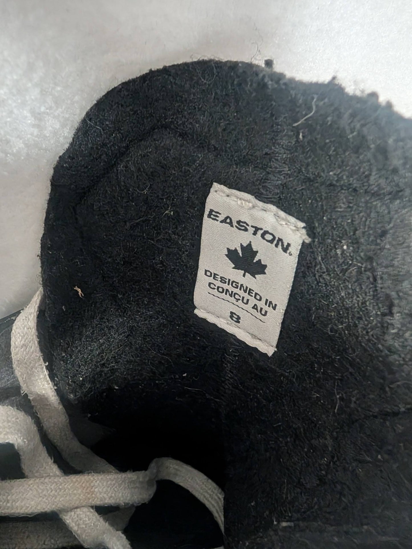 Easton Hockey Ice Skates Size 8 Color Black Condition Used